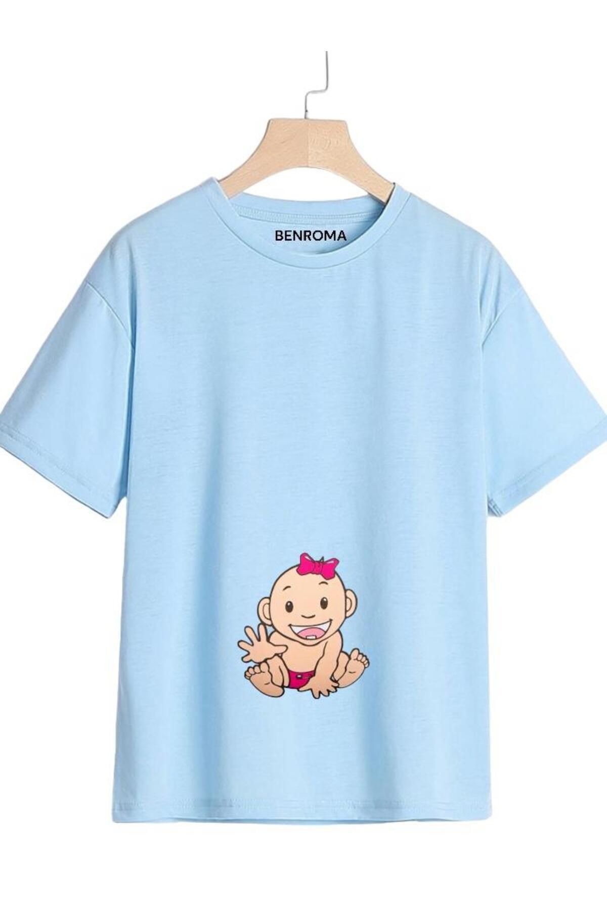 BENROMA Baskılı Hamile T-Shirt