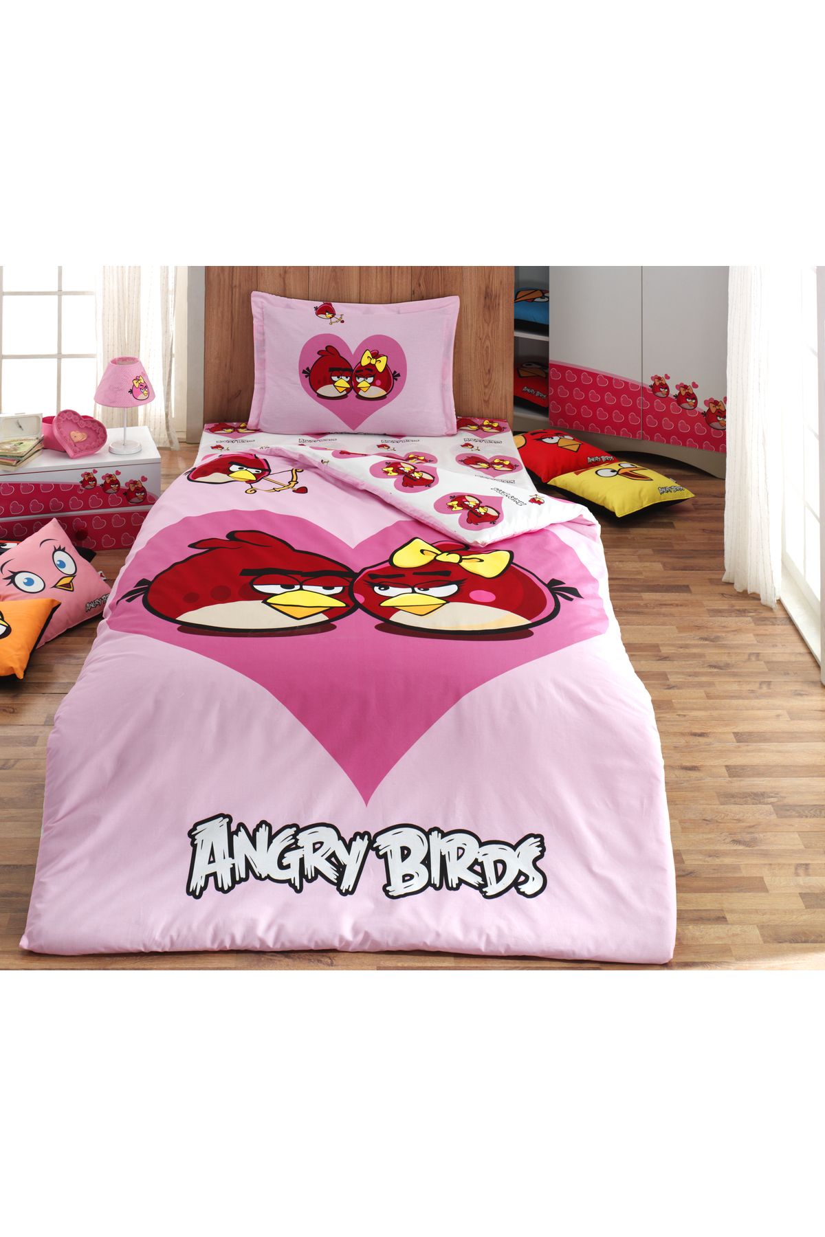 Angry Birds Ranforce Pamuklu Nevresim Takımı Ab-02