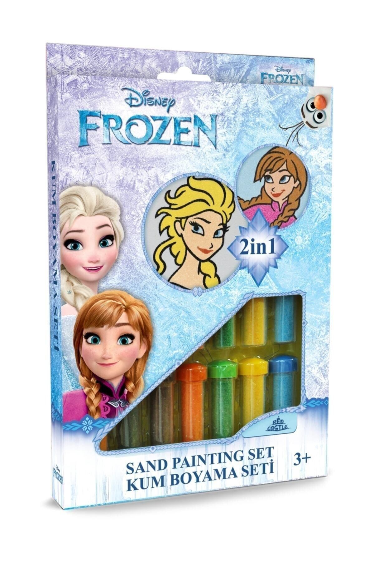 Red Castle Disney Karlar Ülkesi Frozen Elsa & Anna Eğitici Ve Eğlenceli Kum Boyama Seti- Ds-31