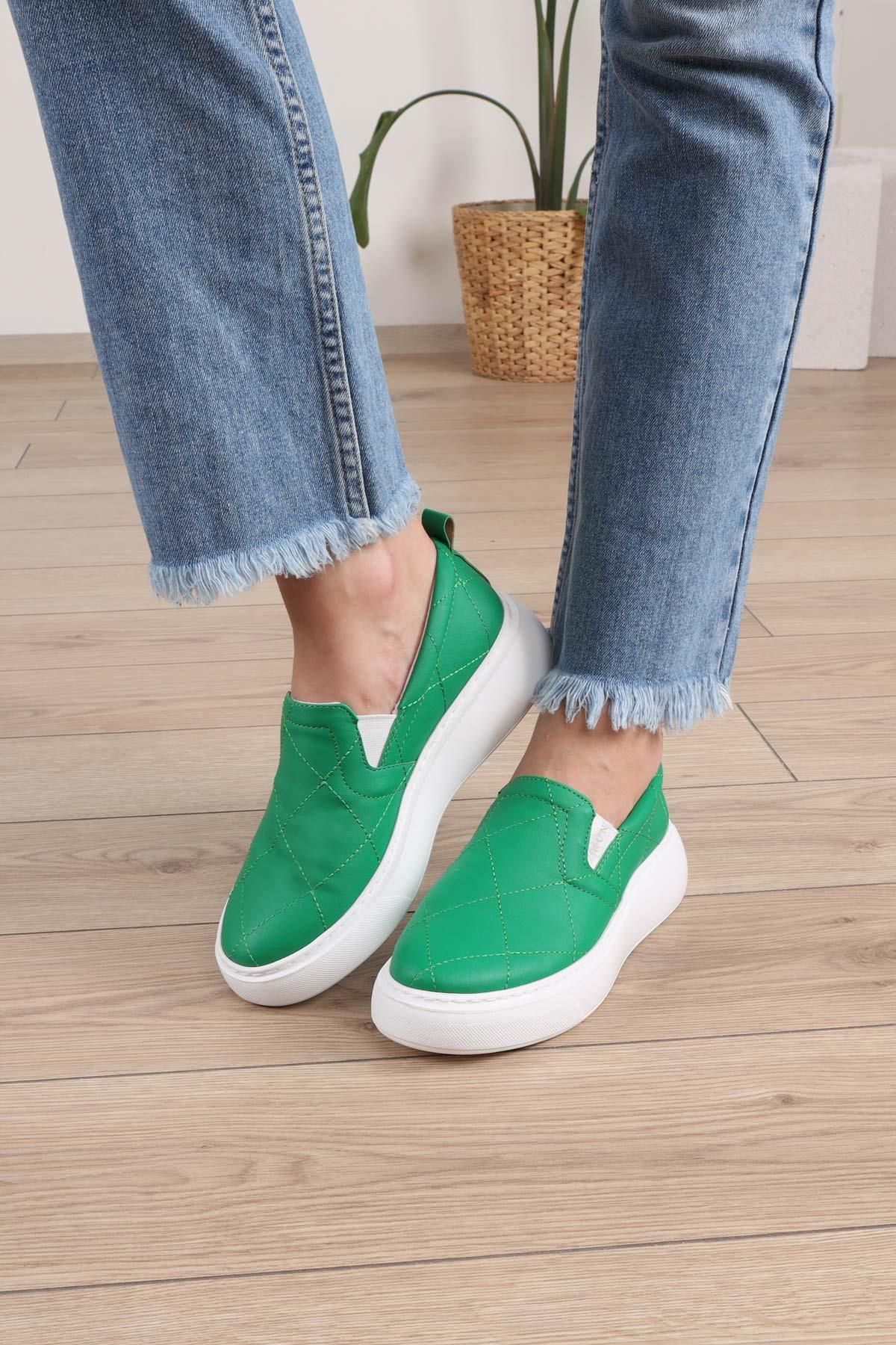 Getcho Hamilton Yeşil Kadın Günlük Ayakkabı
