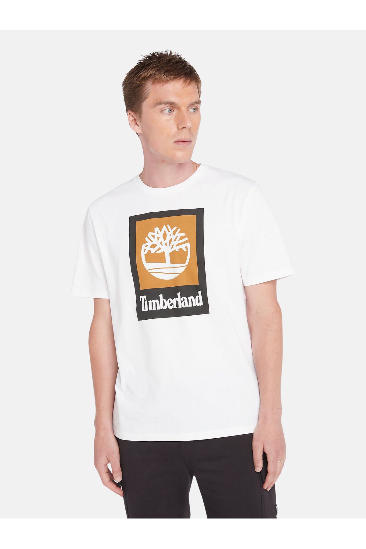 Timberland Colored Short Sleeve Tee Erkek Beyaz Tshirt Tb0a5qs21001