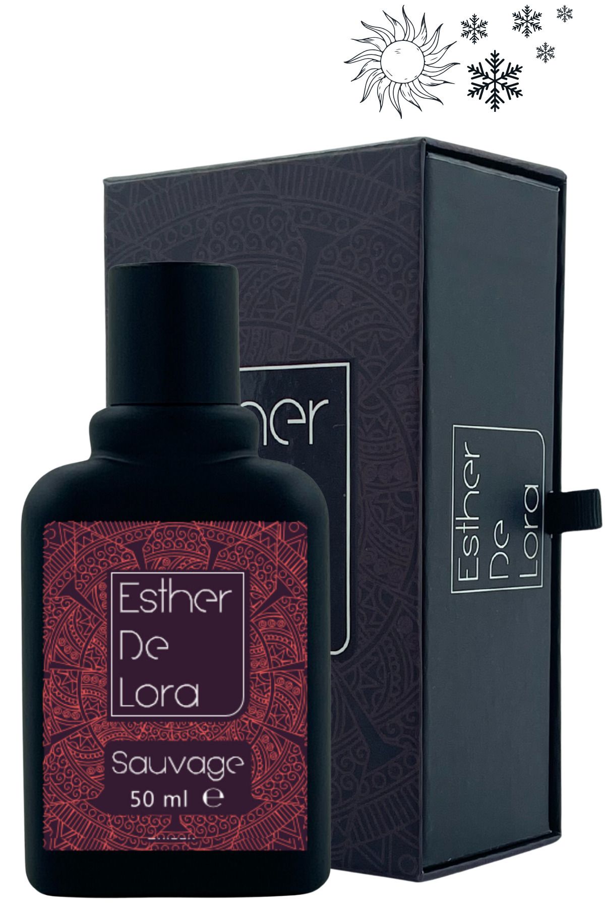 Esther De Lora Sauvage %40 Esans Kalıcı Erkek Parfum Dior Edp Hediye Yılbaşı Premium Kutu Afrodizyak 50ml