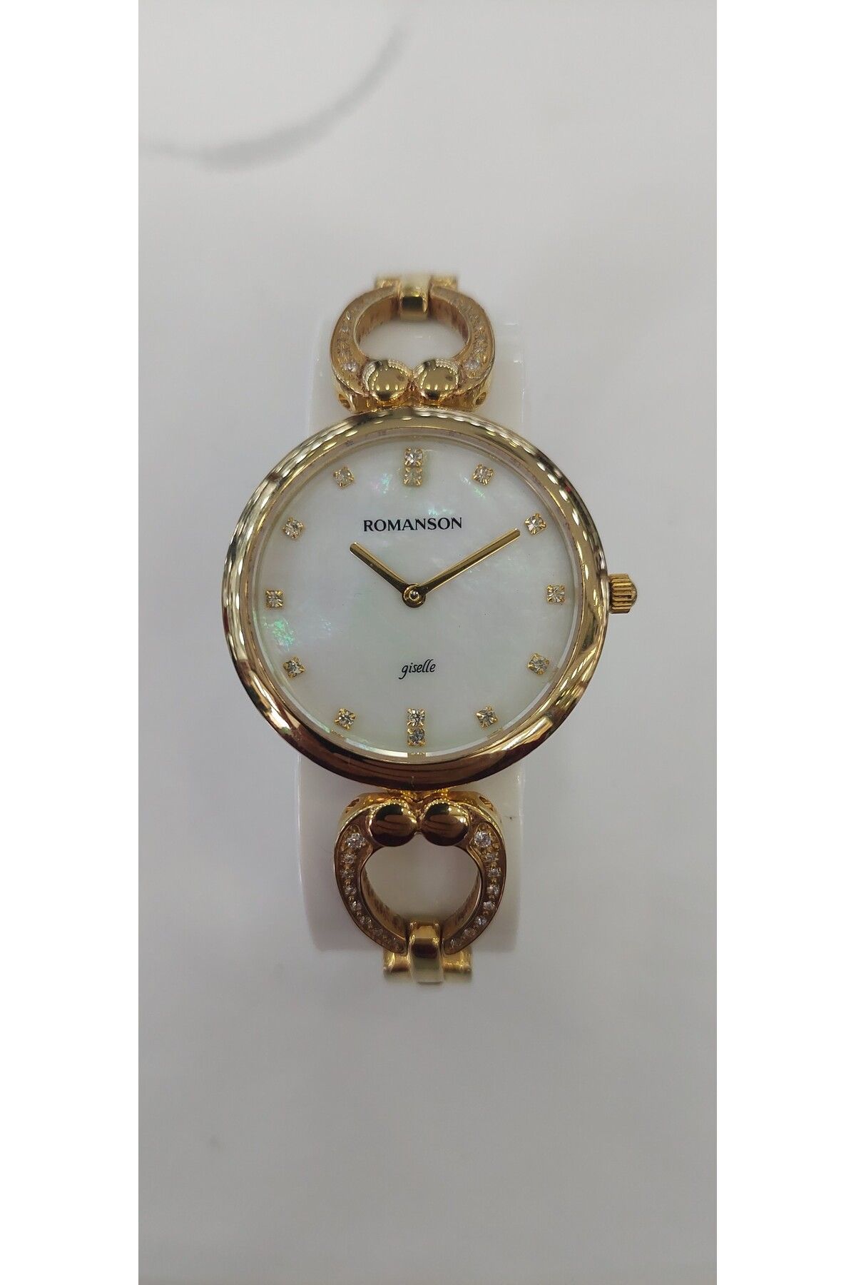 Romanson rd0286qlkr altın kaplama çelik kadın kol saatı