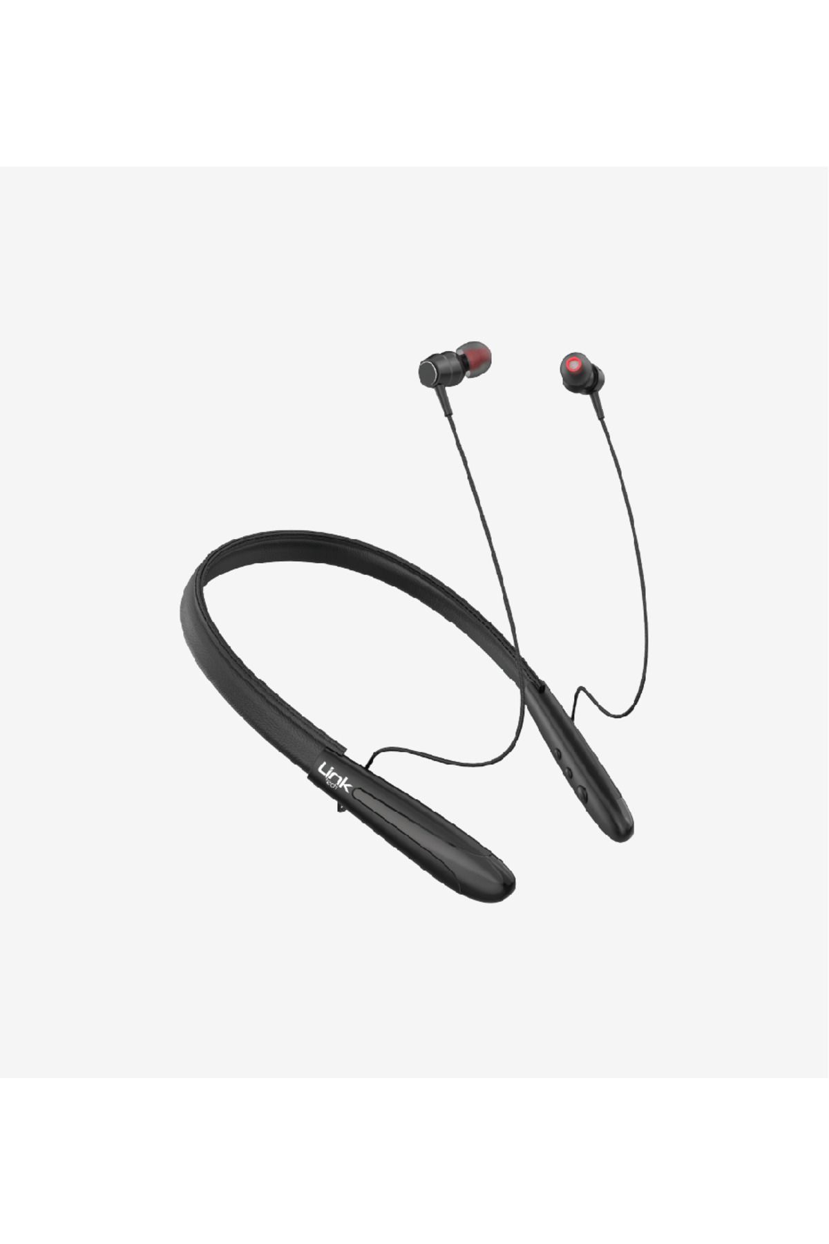 Link H997 Boyun Askılı Silikonlu Spor Bluetooth Kulaklık Neckband 35 Saat Şarj Kapasiteli