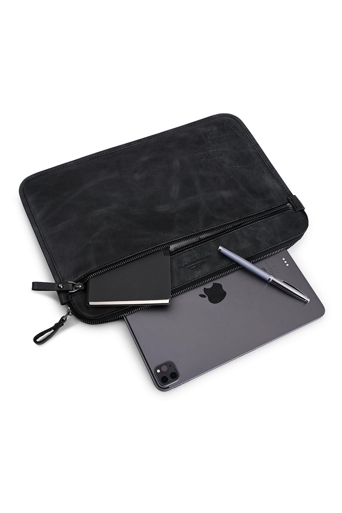 Deri Company Notebook/tablet Kılıfı Gri 400002