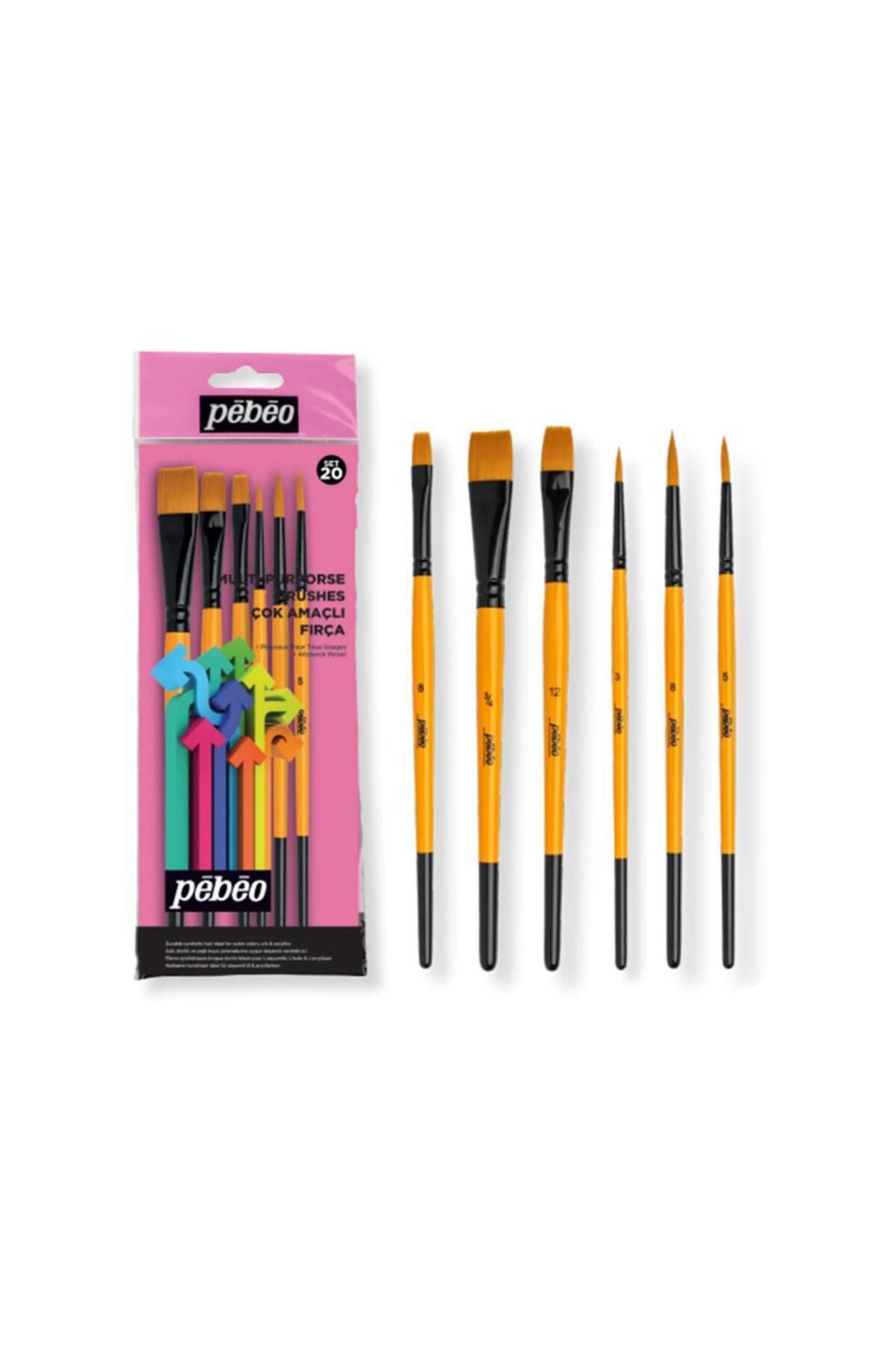Pebeo Çok Amaçlı Fırça Seti 6'Lı SET-20