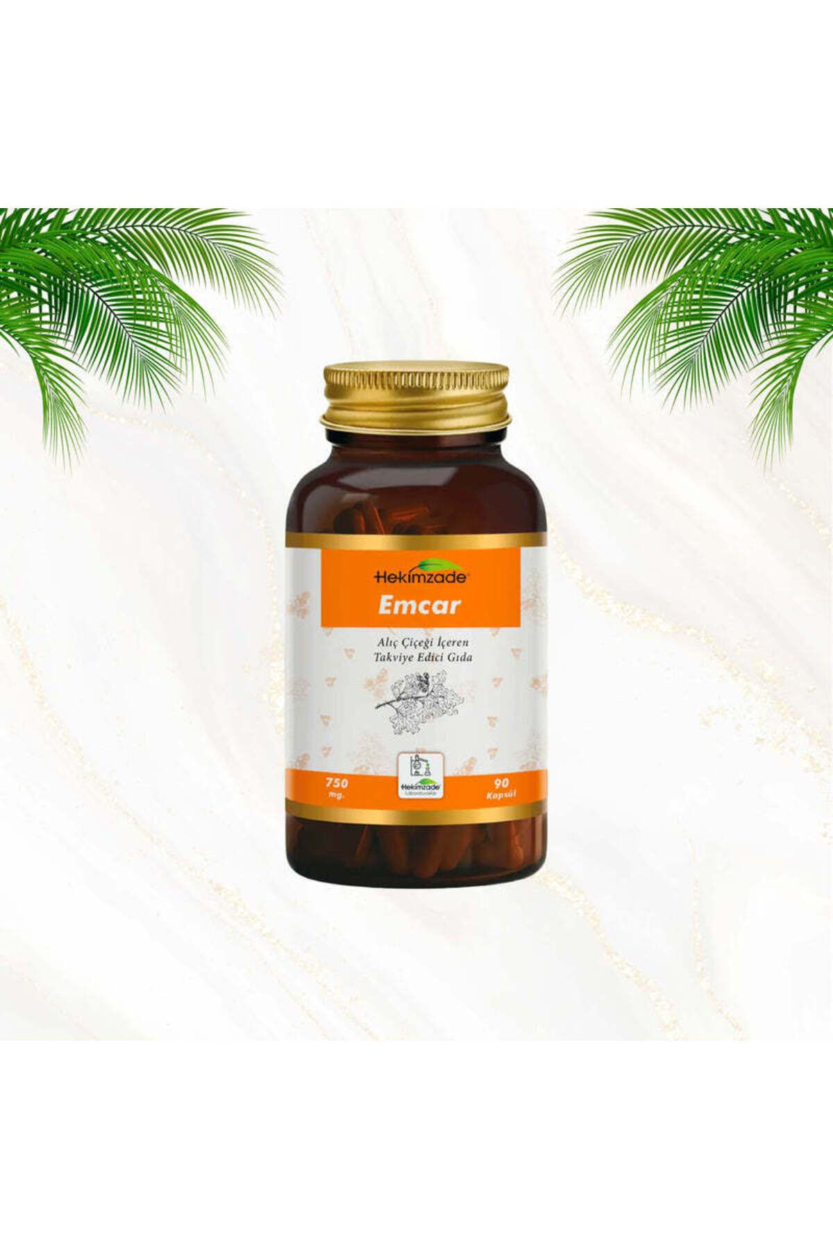 Hekimzade Emcar 90 Kapsül 750mg - Alıç Çiçeği Içeren Takviye Edici Gıda