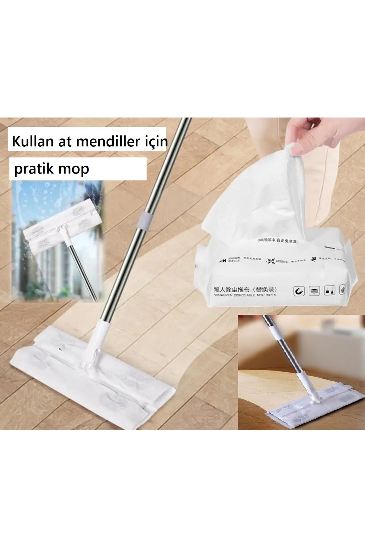 Doori Küçük Boy Yüzey Temizlik Havlusu Için Mop Sleepy Solo Islak Mendil Kullan At Bezler Için Mop