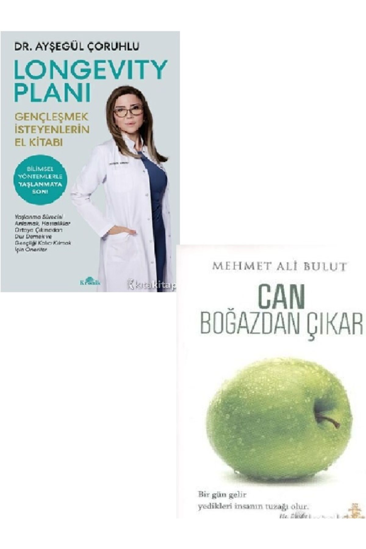 Kronik Kitap Longevity Planı - Can Boğazdan Çıkar - Mehmet Ali Bulut - Ayşegül Çoruhlu 2 KİTAP SET