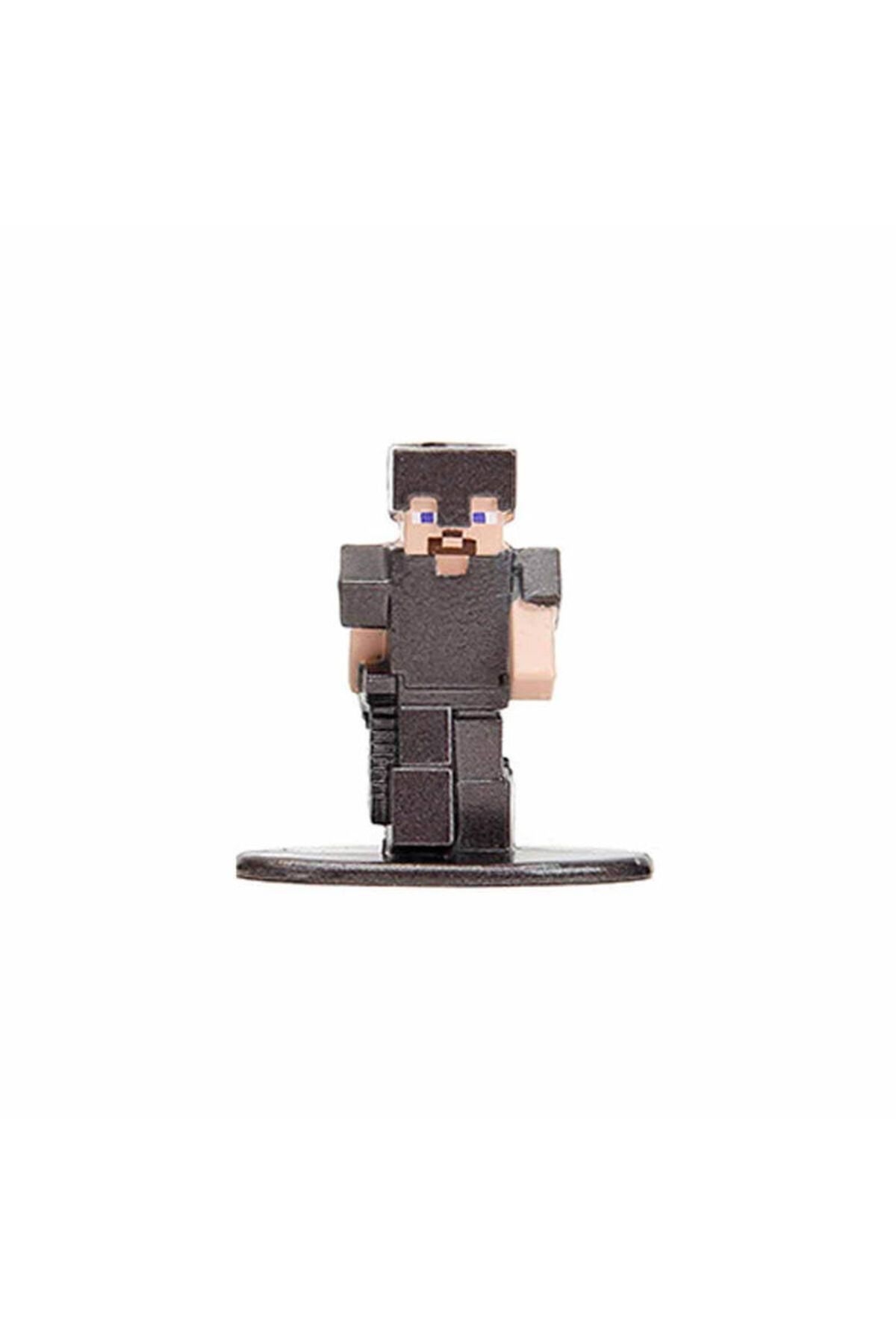Minecraft Nano Tekli Metal Figür Steve In Netherite Armor
