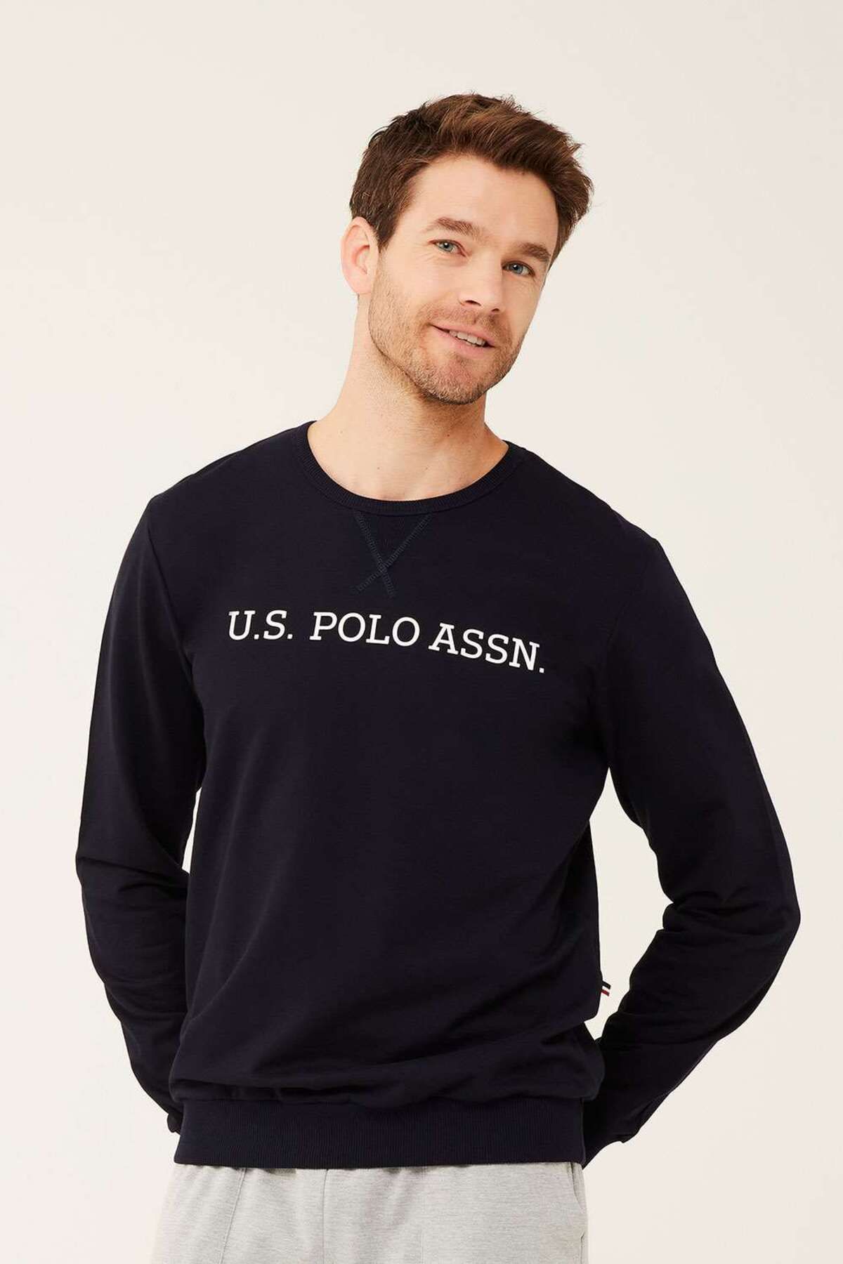 U.S. Polo Assn. Erkek Lacivert Yuvarlak Yaka Ev Giyim 18468