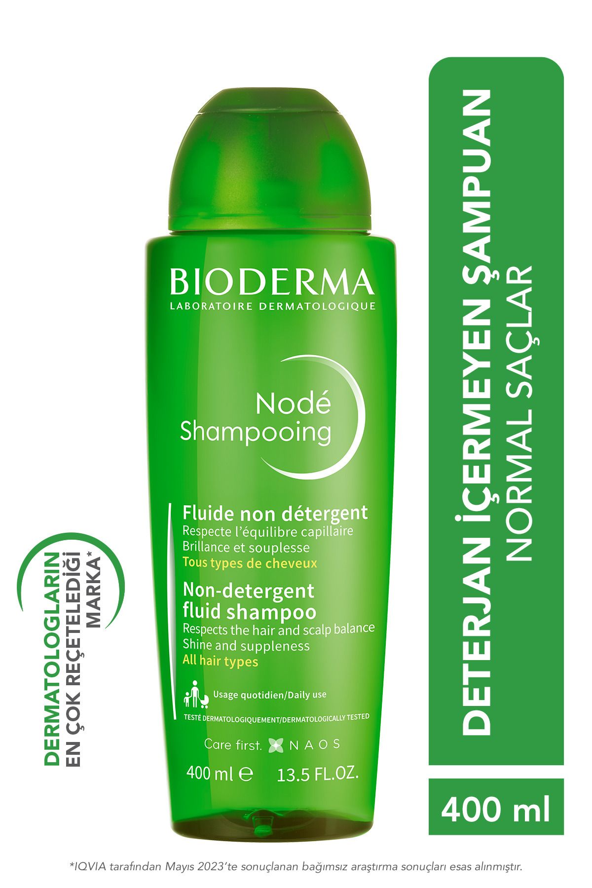 Bioderma Smooth Hair - Node Fluid Shampoo Detergent-Free Hair Care Shampoo 400 ml-PSSN965
