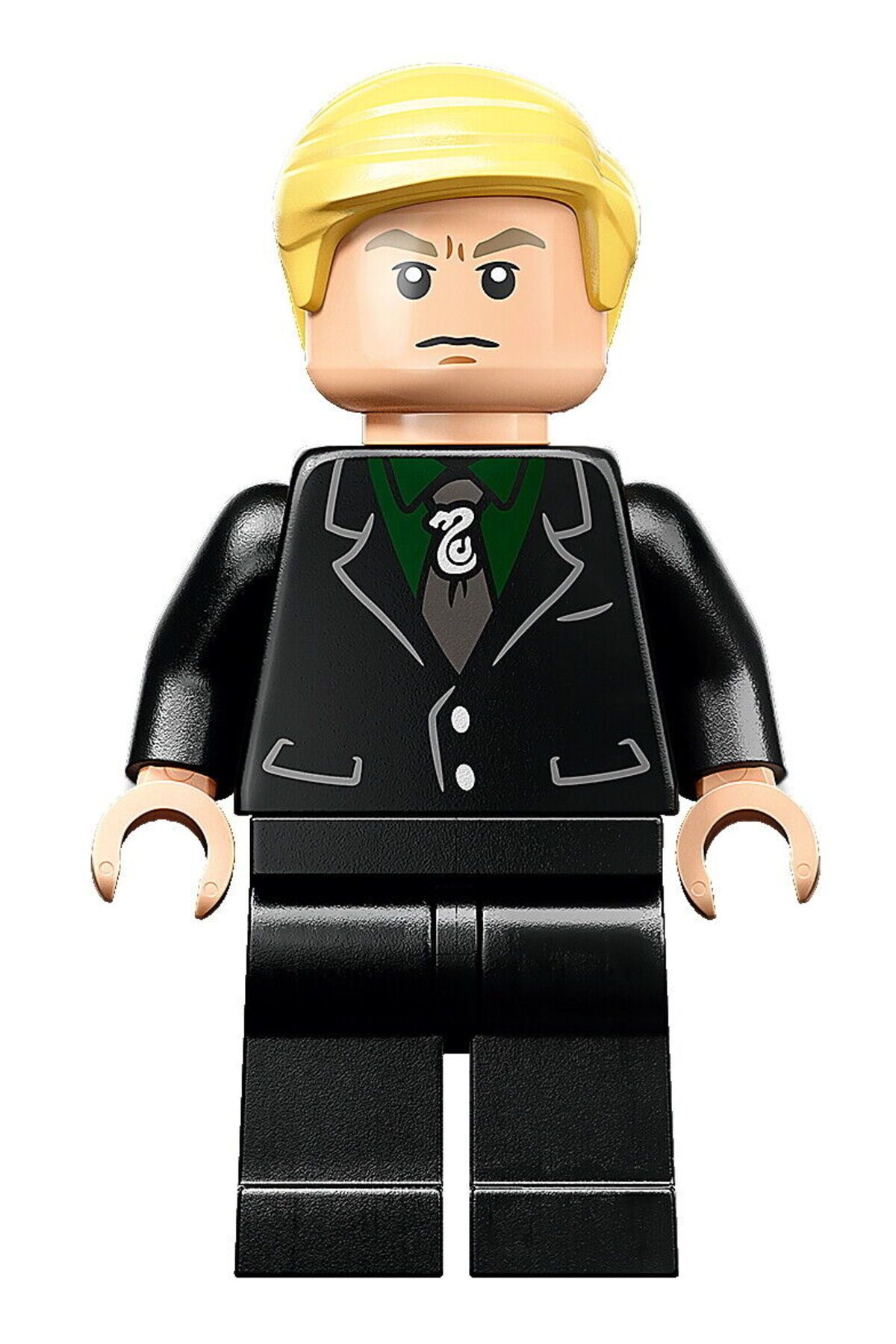 LEGO Minifigür Minifigure Harry Potter Yetişkin Draco Malfoy Slytherin Kravat Takım Elbise