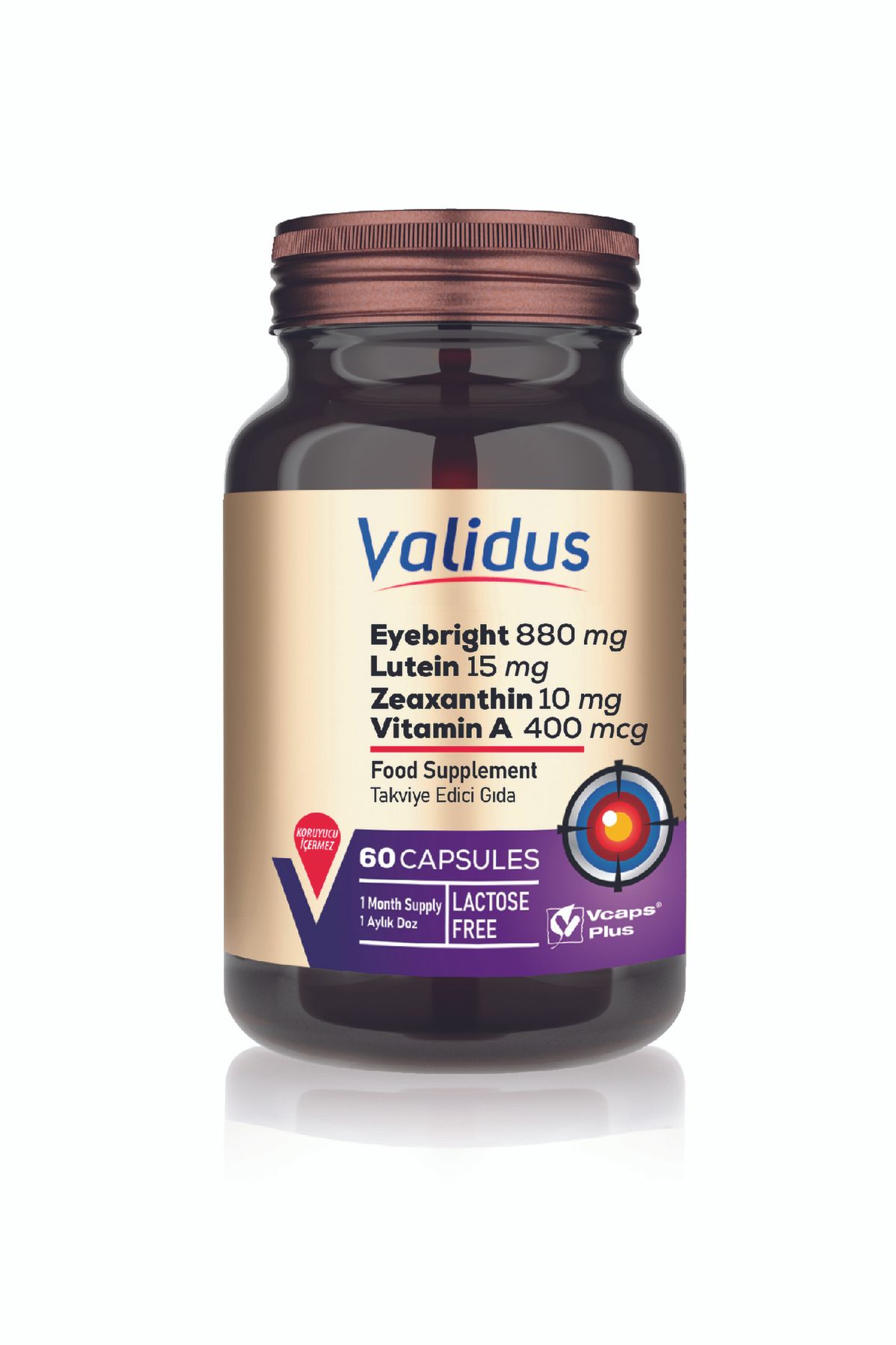 Validus Eyebright 880 mg Lutein 60 Kapsül