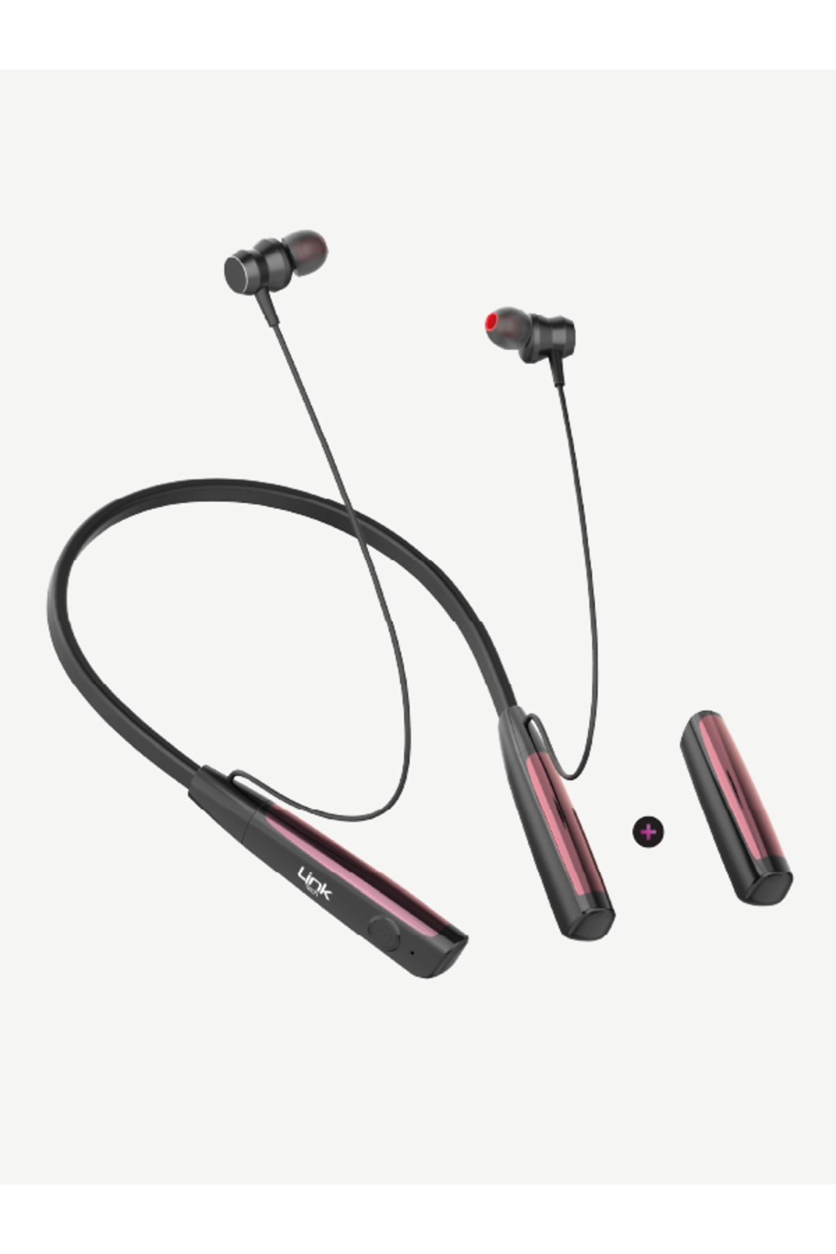 Linktech H999 Type-C Mıknatıslı Boyun Askılı Bluetooth Kulaklık - 90 Saat Müzik + Yedek Batarya