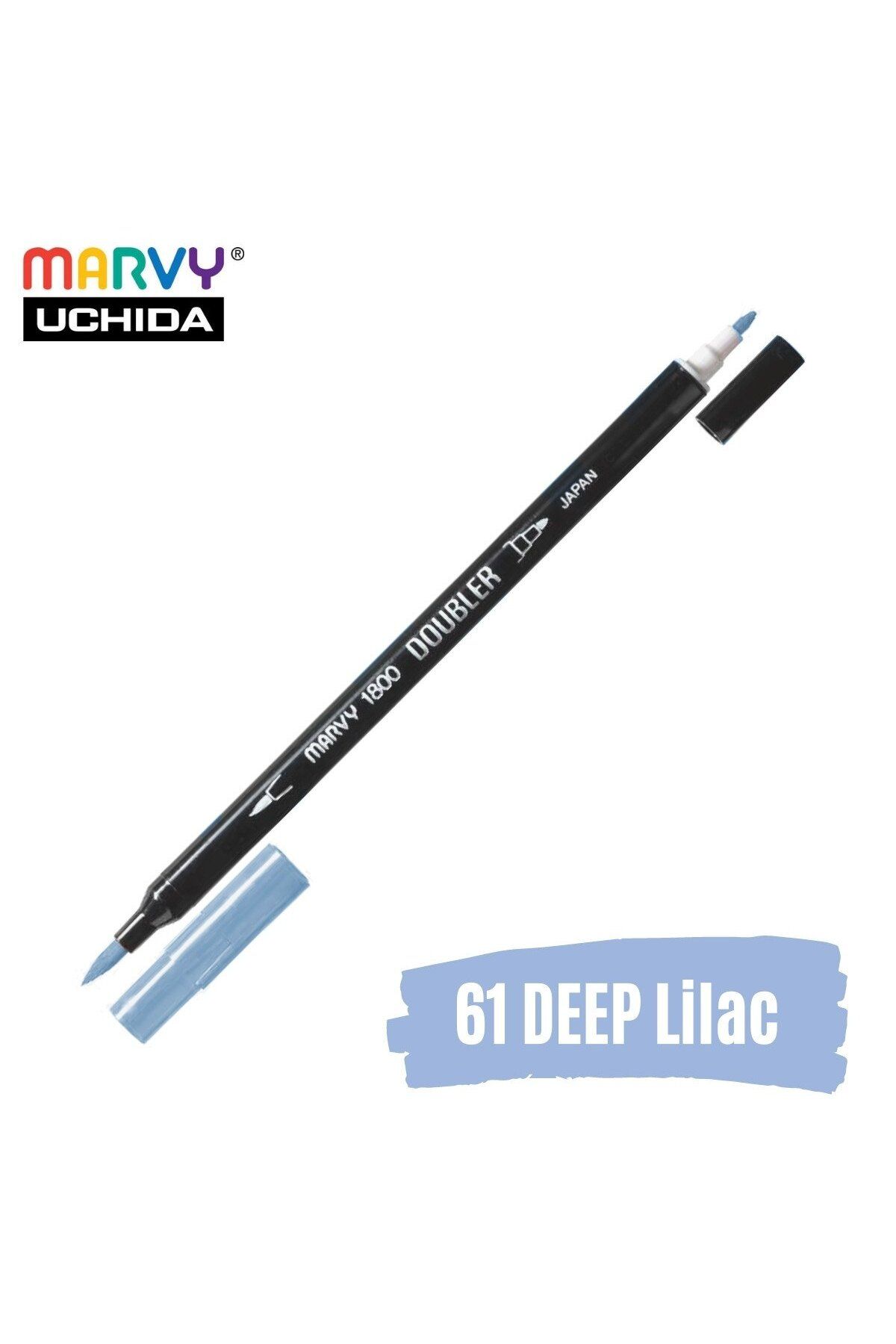 Marvy Artist Brush Pen 1800 Çift Taraflı Firça Uçlu Kalem 61 Deep Lilac