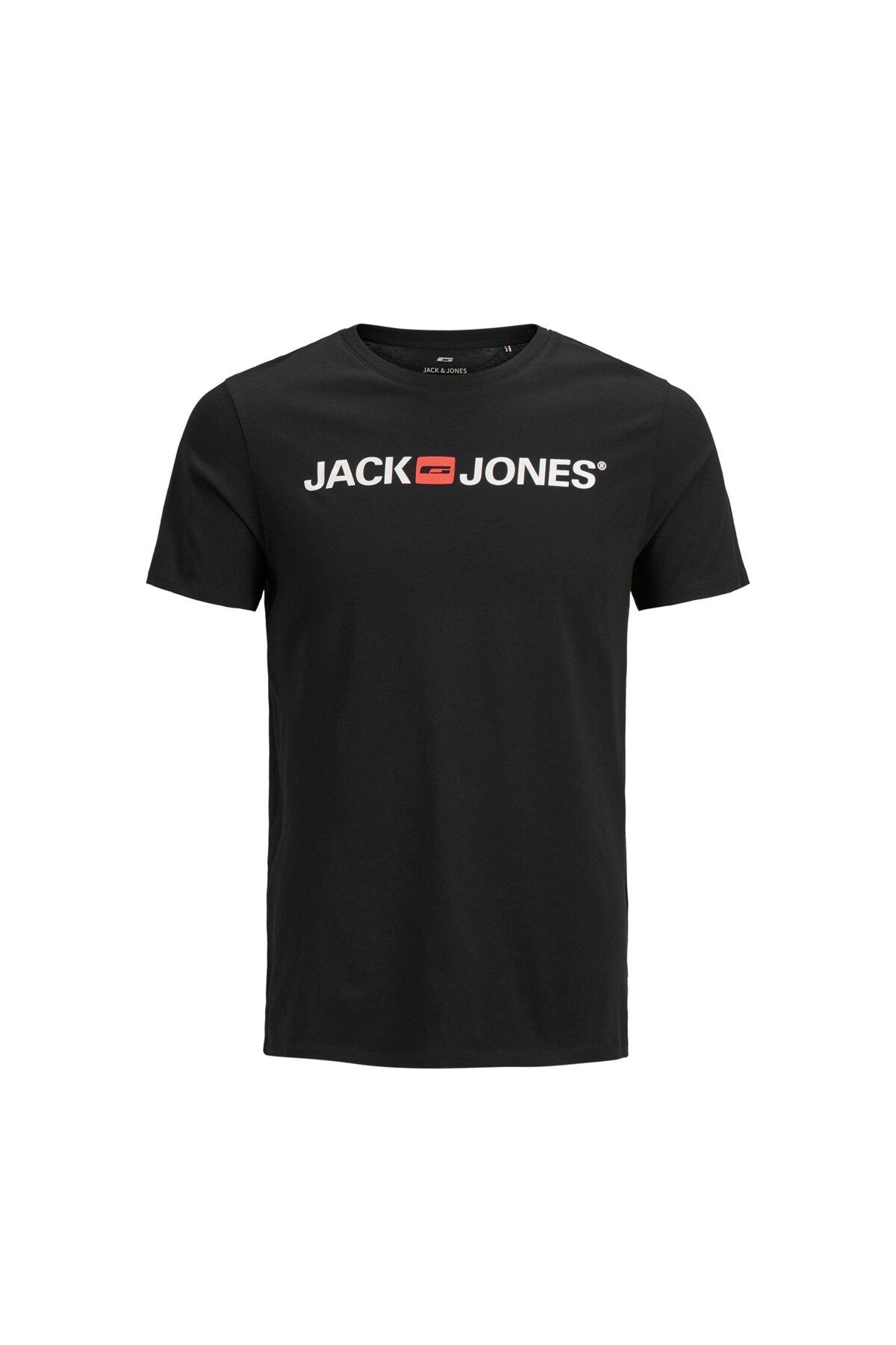 Jack & Jones Jack&jones Corp Logo Crew Neck Erkek Siyah Bisiklet Yaka Tişört