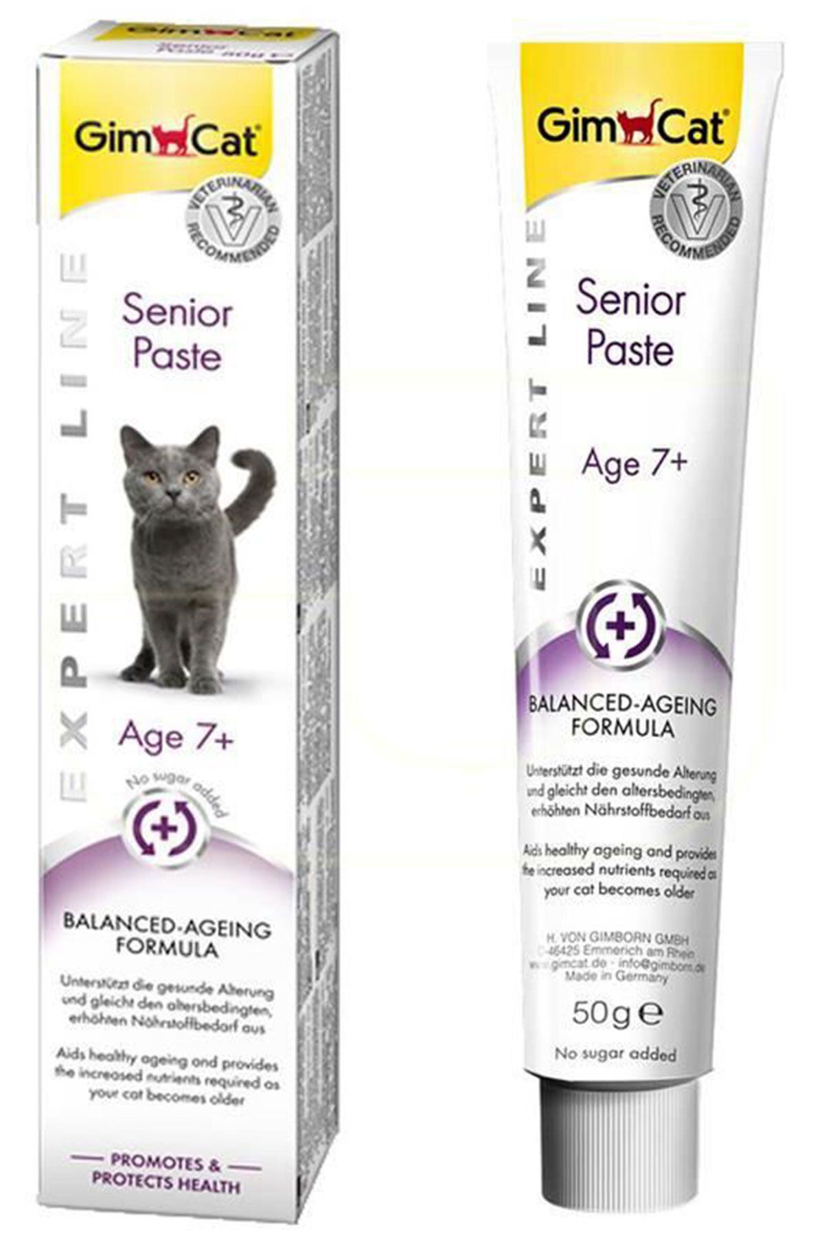 Gimcat Expert Line Senior Paste Yaşlı Kedi macun yaşlı kedi vitamin macunu sindirim
