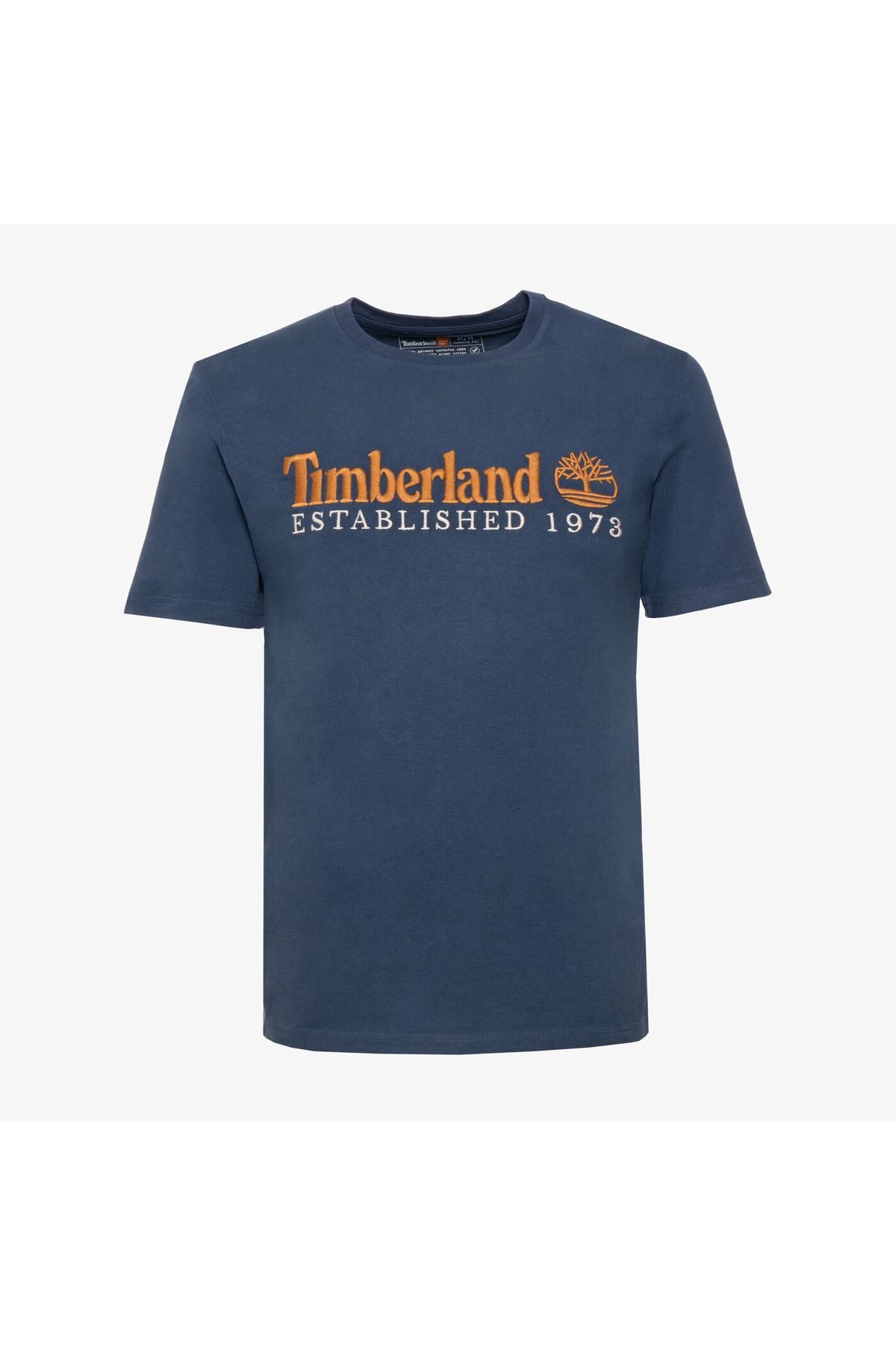 Timberland Embroidery Logo Tee Erkek Lacivert Tshirt Tb0a6se12881