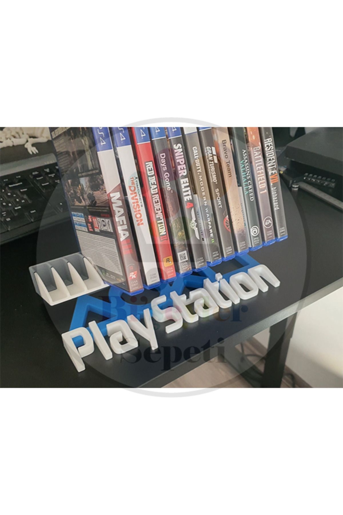 Bi'şeyler Sepeti PS5 Playstation 5 Oyun Stand Game Case (14 OYUN KAPASİTELİ)