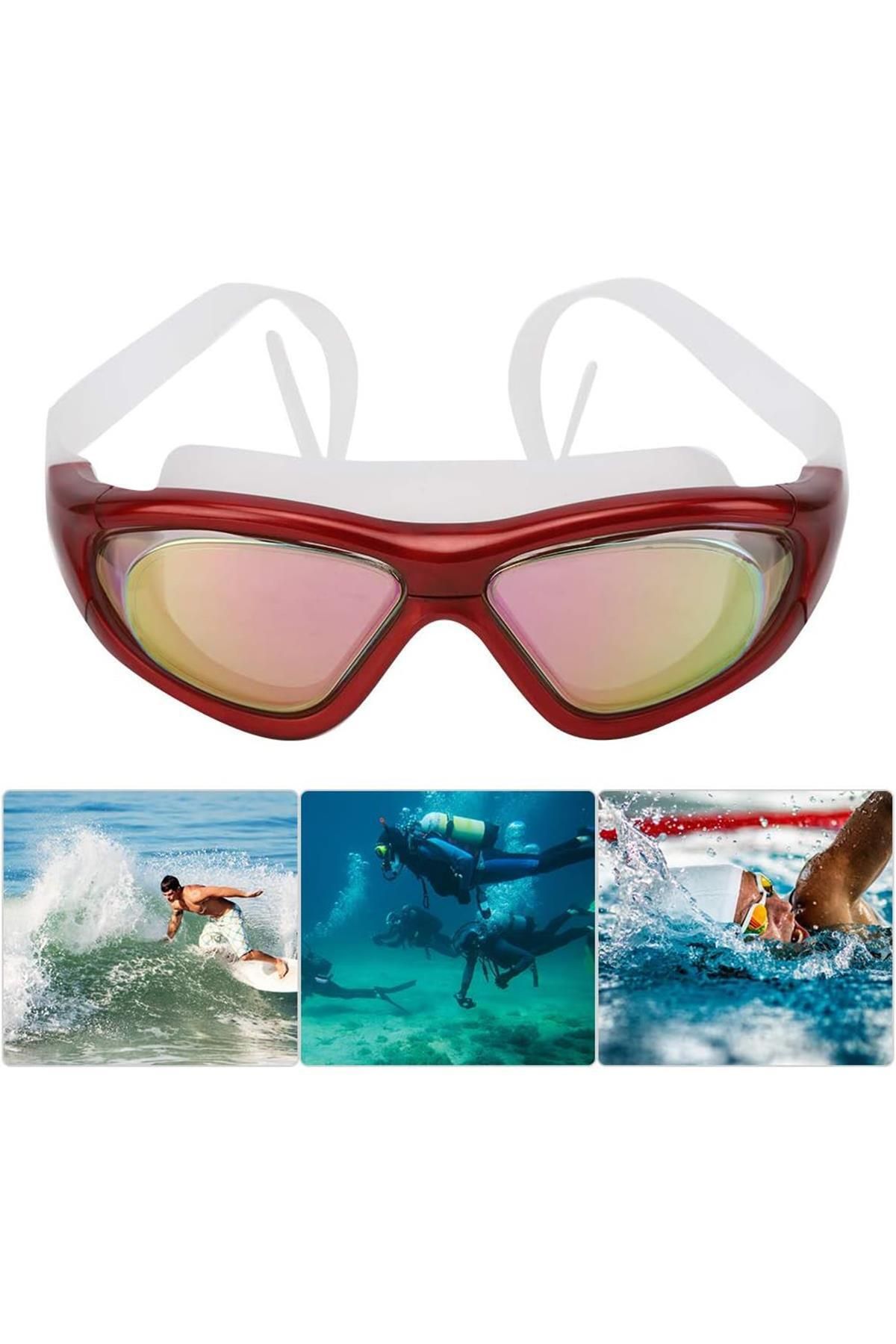 Hsport pro seviye Geniş Açı buğu yapmaz su geçirmez vakkumlu UV korumalı yüzücü havuz ve deniz gözlüğü Kutu