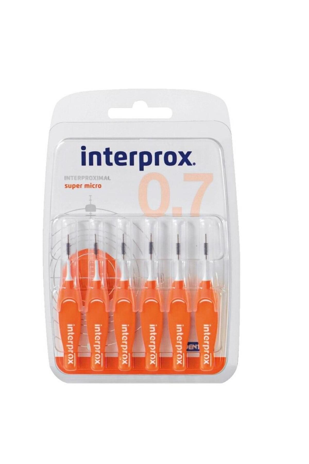 İnterprox Interprox Interproximal Süper Micro 0.7mm Arayüz Fırçası 6 Adet Turuncu