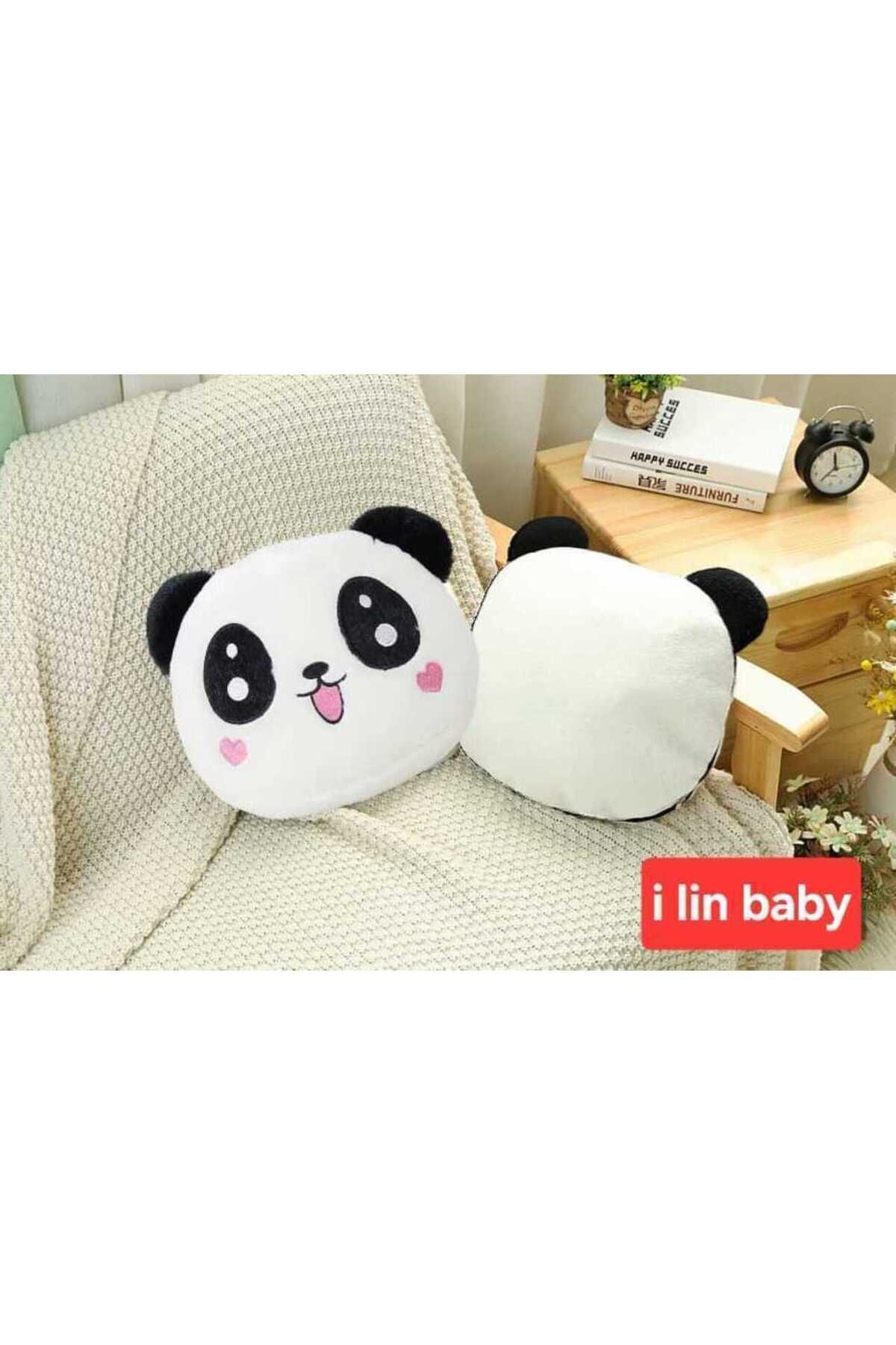 i lin baby Panda Peluş Yastık, Yumuşak Panda Oyuncak Yastık, Panda Desenli Peluş Yastık, Panda Yastık