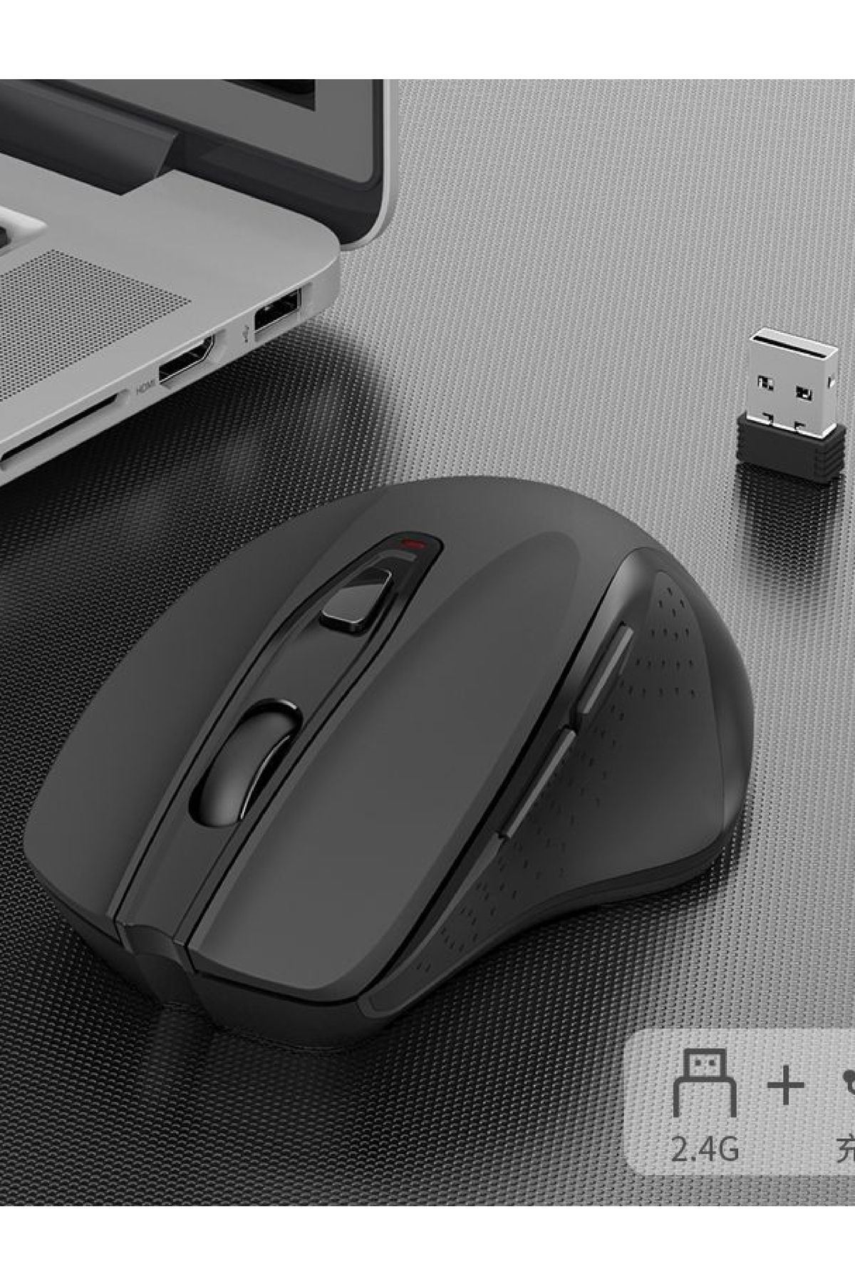 Japanex 2.4 Ghz Wiraless Mouse Kablosuz Mause Fare Usb High Sensitiviy 10 Metre Çekim Mesafesi Özel Tasarım