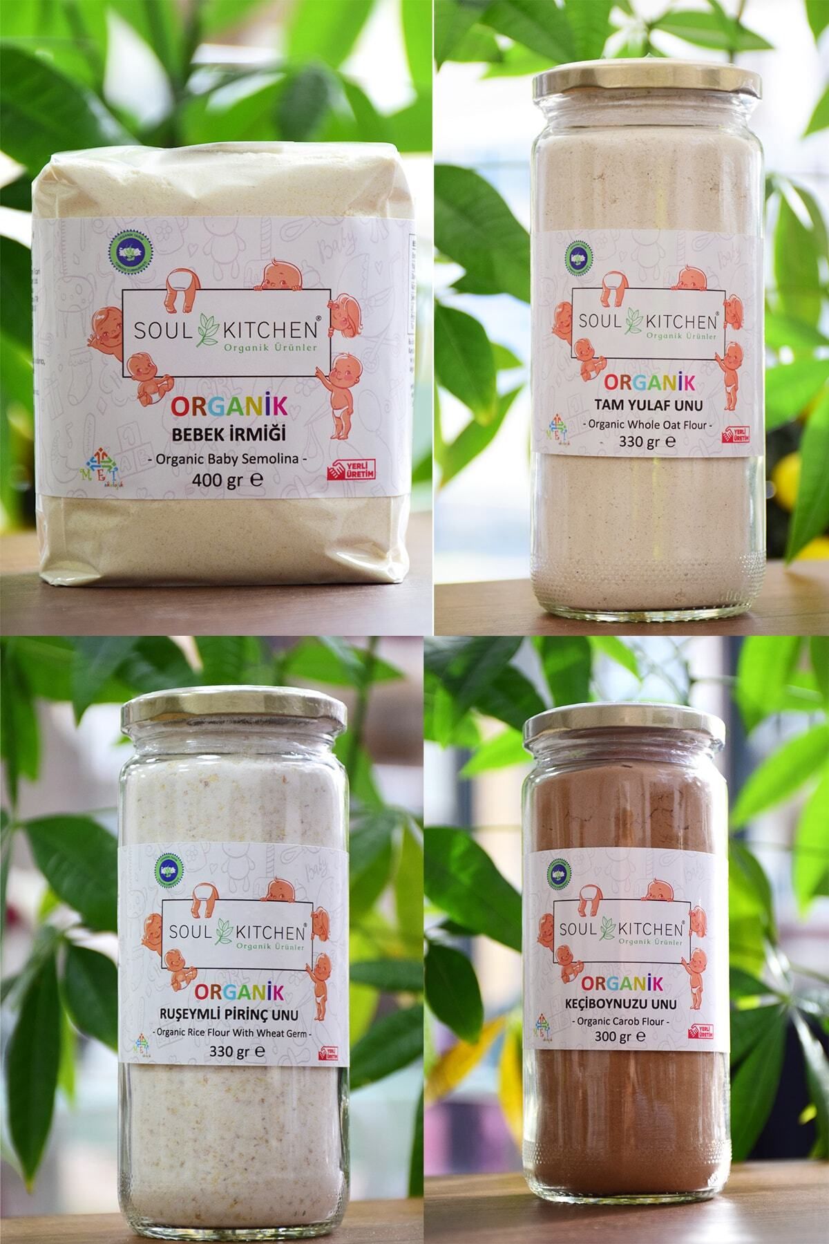 Soul Kitchen Organik Ürünler Organik Bebek Ek Gıda Seti +6ay 4lü Paket Model 7