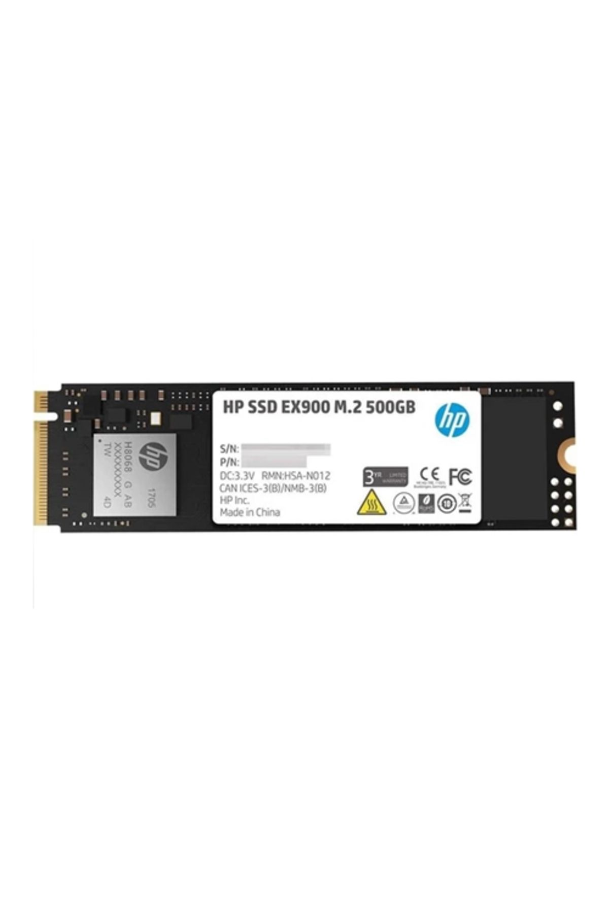 HP EX900 500GB M.2 NVMe PCIe 2100-1500Mb/s SSD 2YY44AA 3D TLC NAND