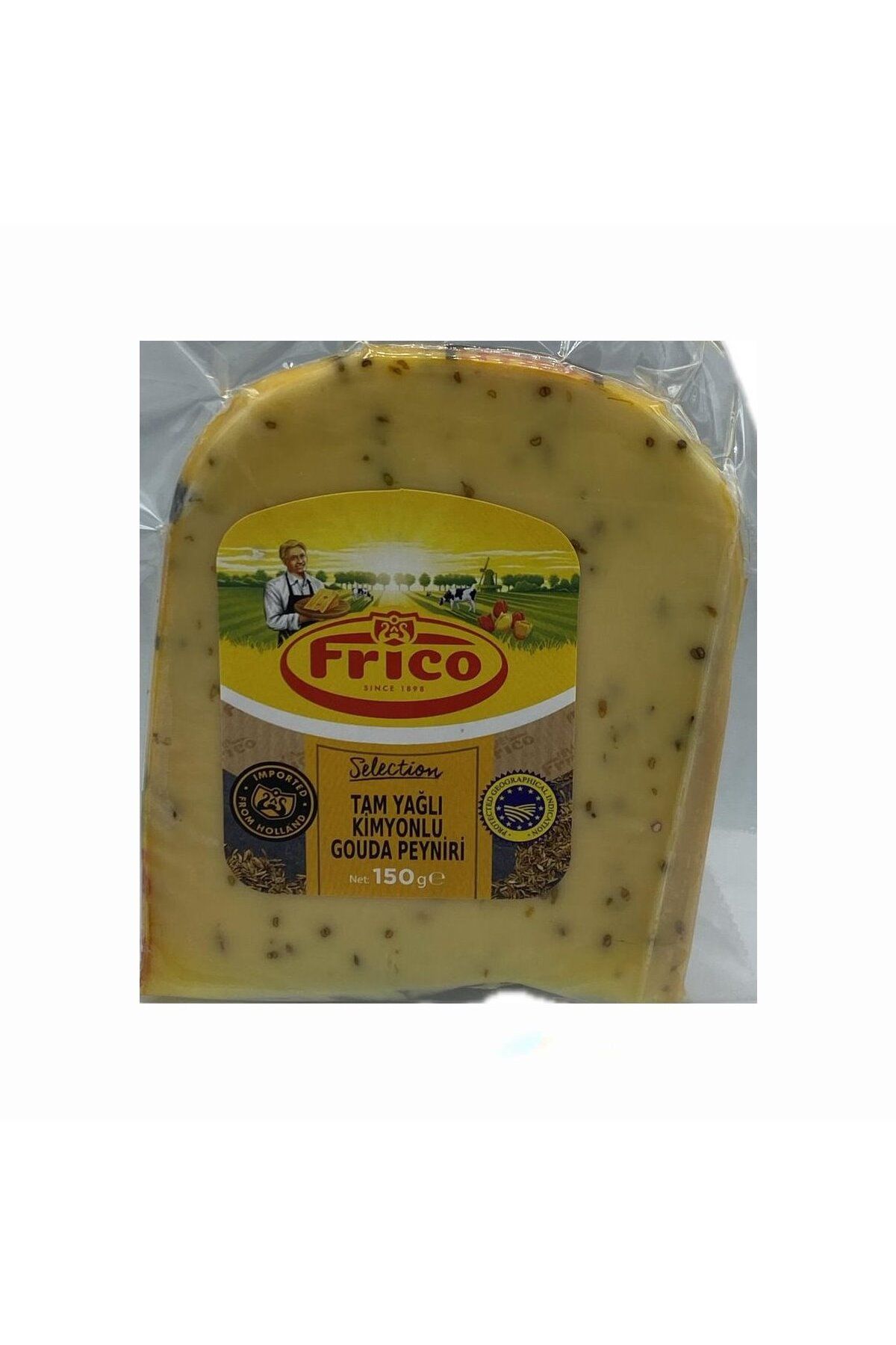 Frico Gouda Cumin Cheese Kimyonlu Gouda Peyniri Ortalama 150 Gr.