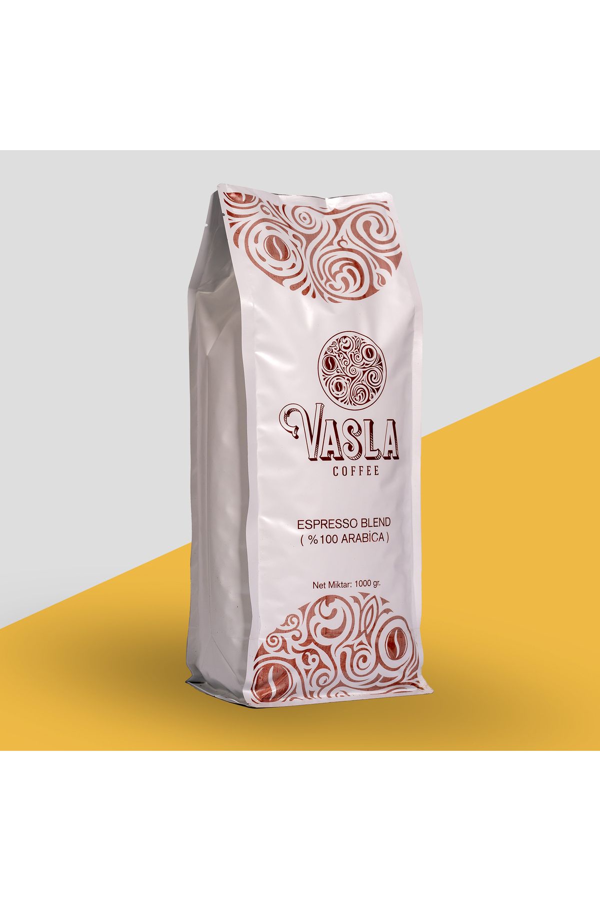 VASLA COFFEE Brazil Santos Espresso, Filtre Çekirdek Kahve 1000 G