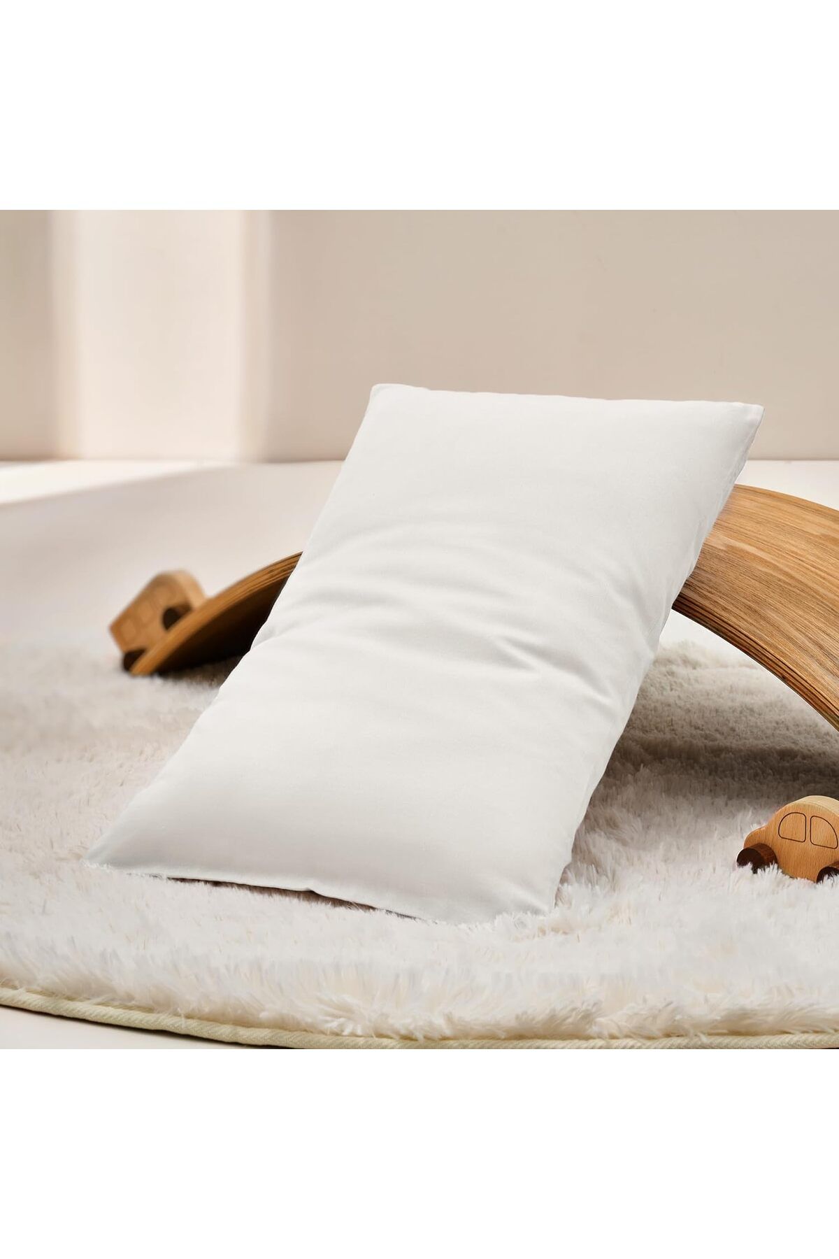 İzgi Concept Premium Pamuklu Bebek Yastığı 1-4 Yaş Saf Silikon Dolgulu 35x45 255gr - Premium Quality Baby Pillow