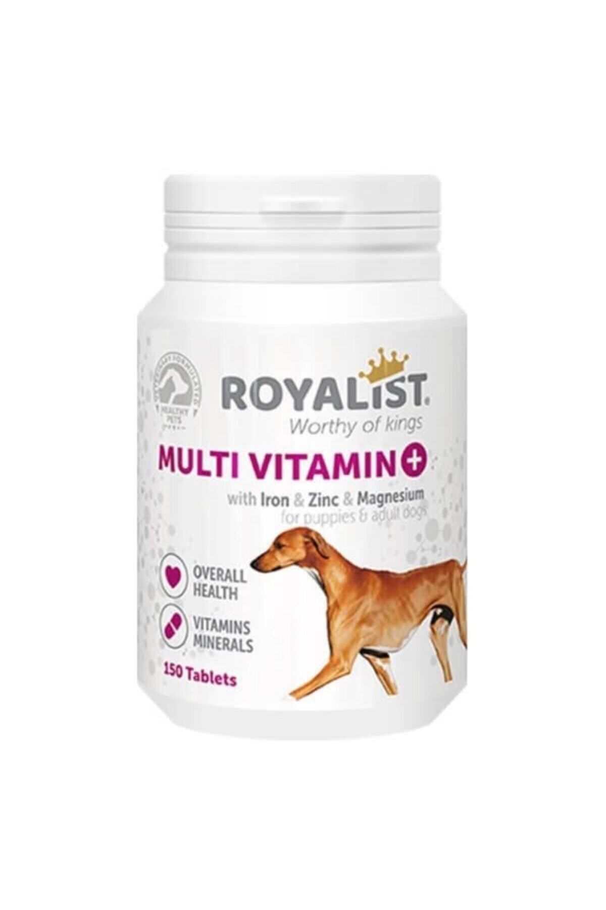 Royalist Multivitamin Köpekler Için Mineral Katkılı Genel Sağlık Destekleyici Tablet 150 Adet