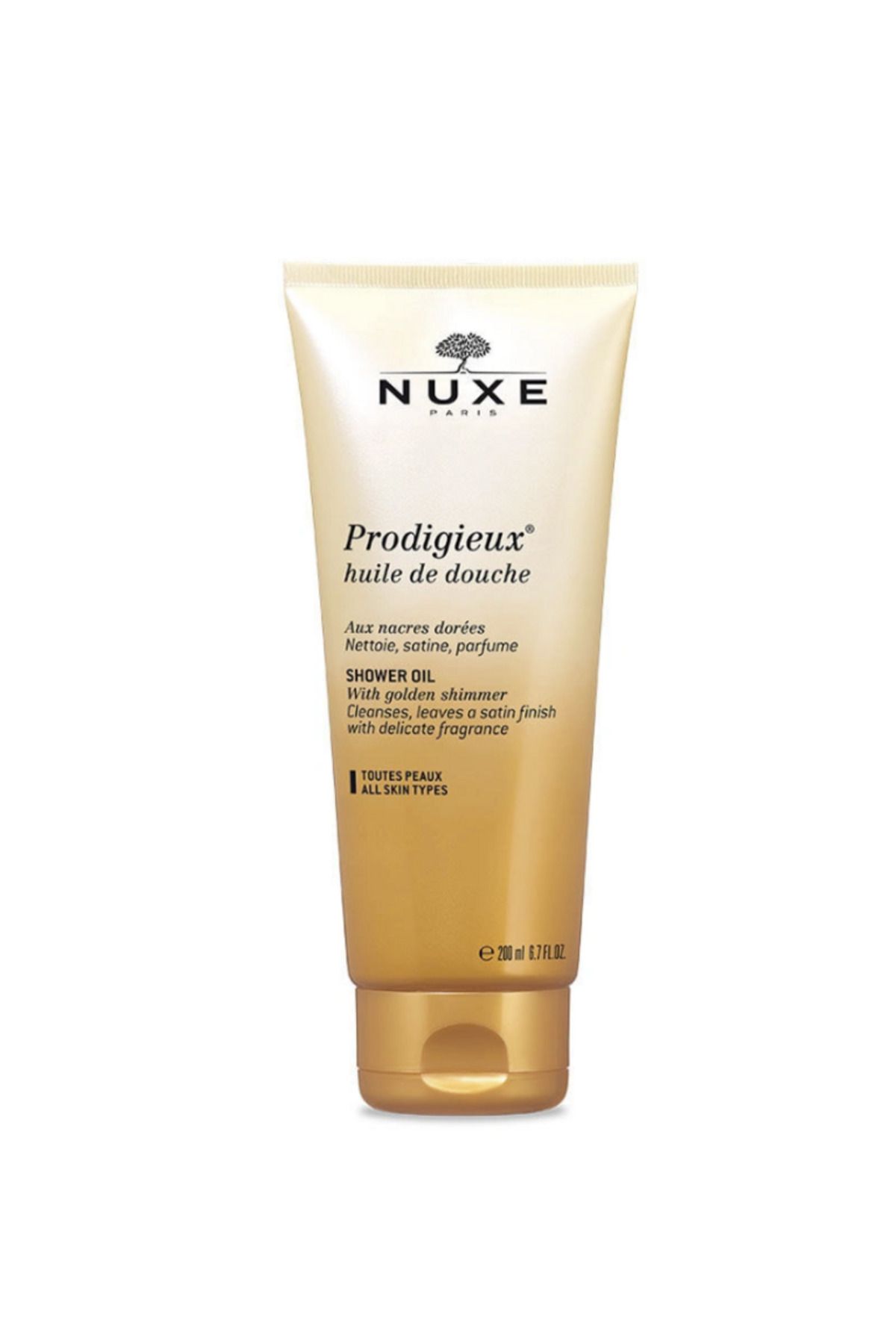 Nuxe Prodigieux Duş Yağı 200ml İnce Ve İpeksi Köpüğüyle Hassas Temizleme Sağlar