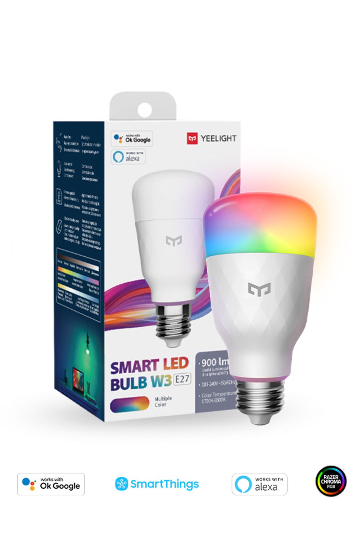 Yeelight Xiaomi Smart Led Bulb W3 Rgb Akıllı Led Ampül