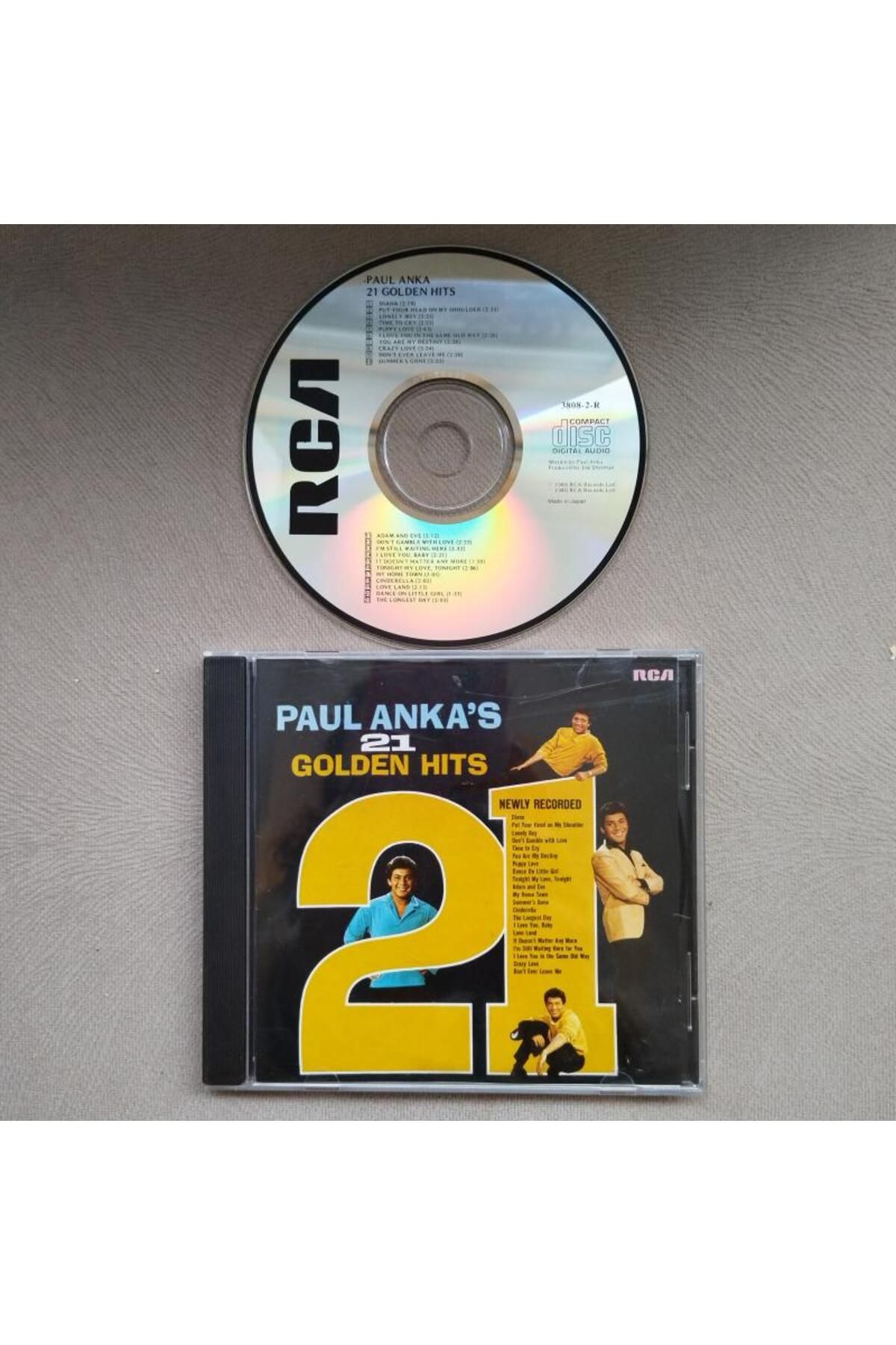 CD Paul Anka – 21 Golden Hits   -  1980 Japonya Basım - 2. El  CD Albüm