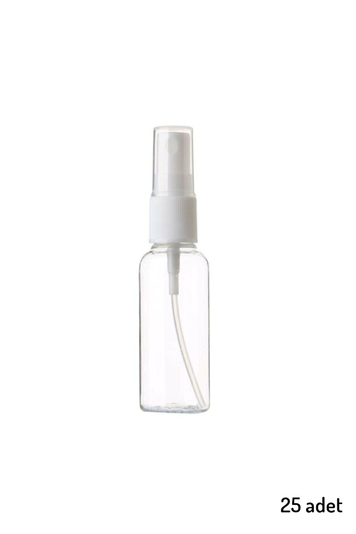 JULIANO 25 Adet Boş Şişe Spreyli Kolonya Şişesi Doldurulabilir Cep Plastik Parfüm Şişesi 30 ml
