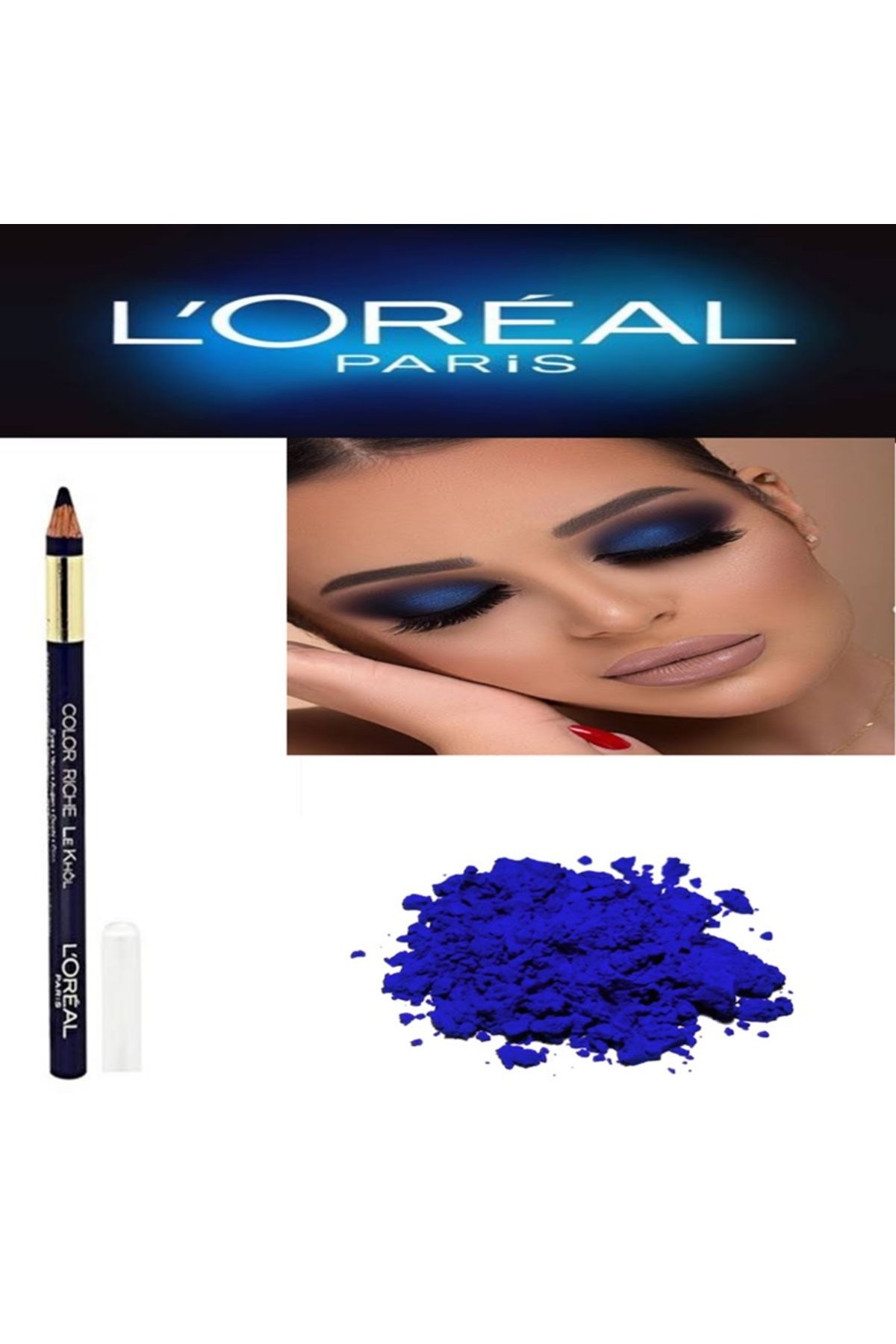 L'Oreal Paris L'Oréal Paris Color Riche Le Khôl Lacivert Göz Kalemi-107 Deep Blue