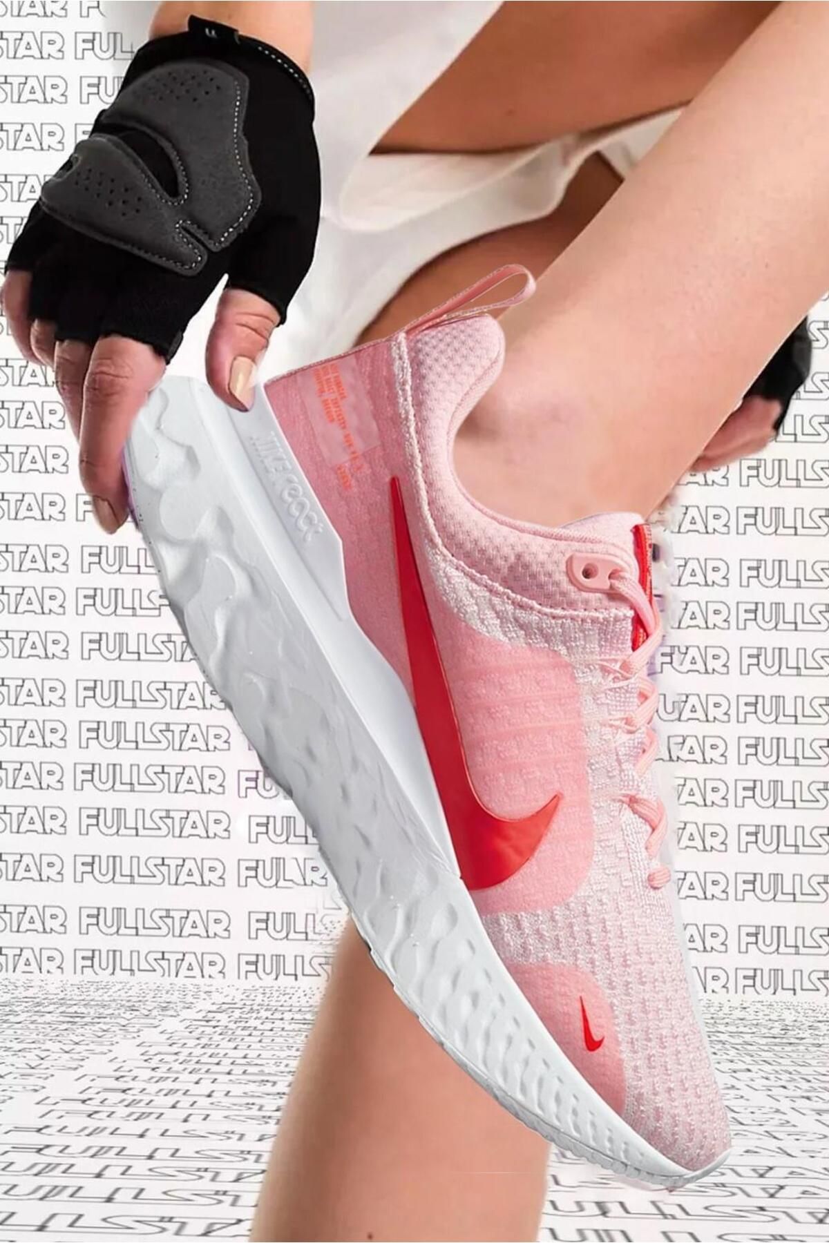 Nike React infinity Run Flyknit 3 Running Shoes Hafif Koşu Spor Ayakkabı Pembe