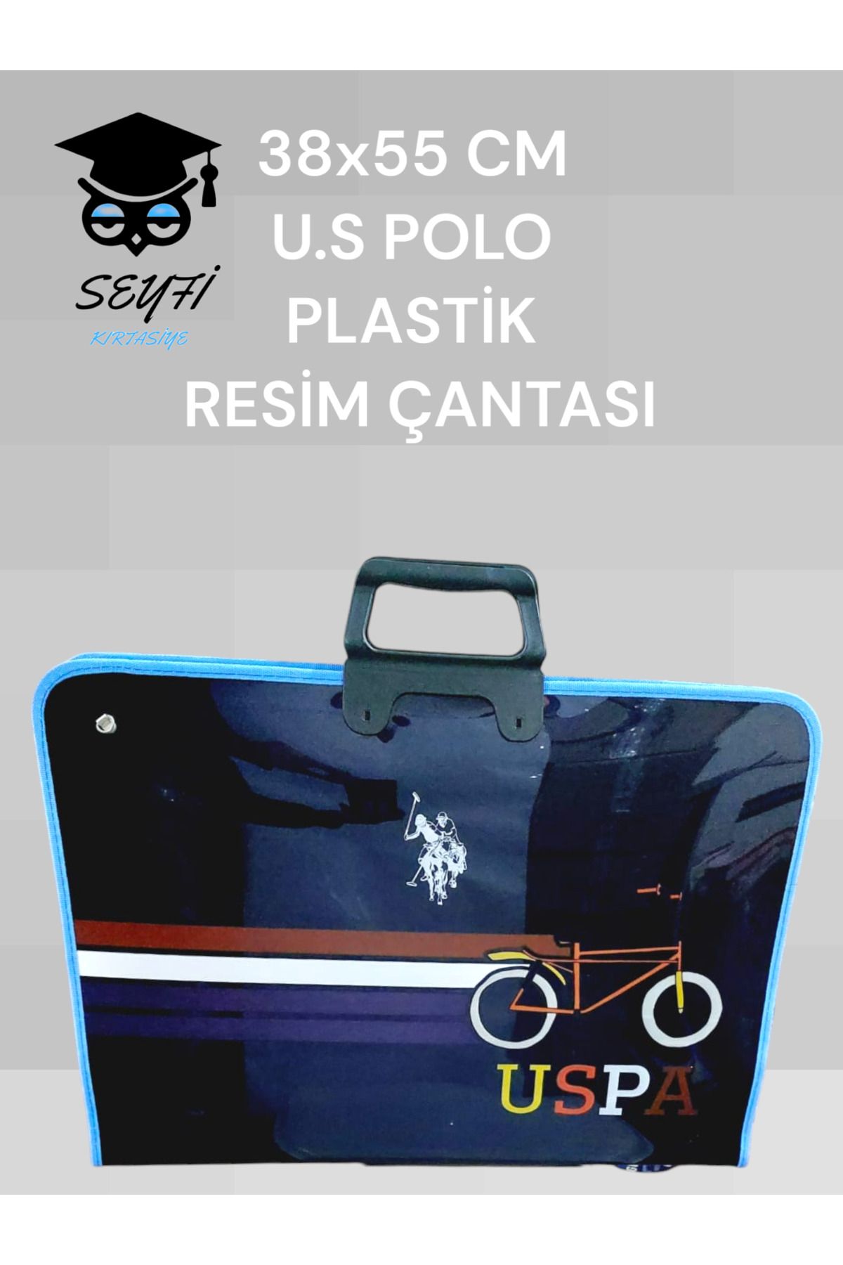 U.S. Polo Assn. 38x55 cm RESİM- PROJE- ÇİZİM ÇANTASI PLASTİK