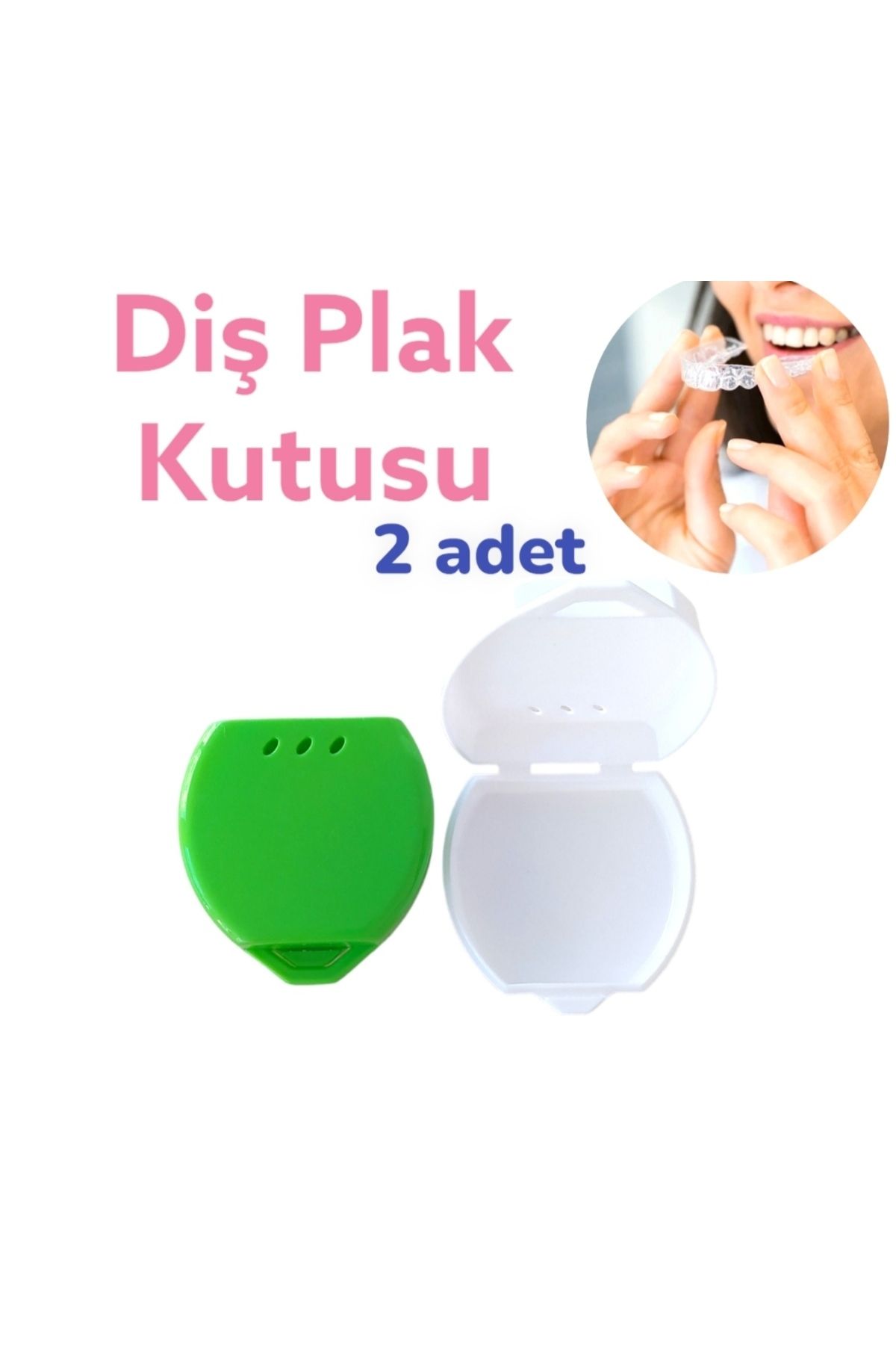 Vulli GECE PLAĞI SAKLAMA KUTUSU DİŞ PLAK KABI (2 ADET)