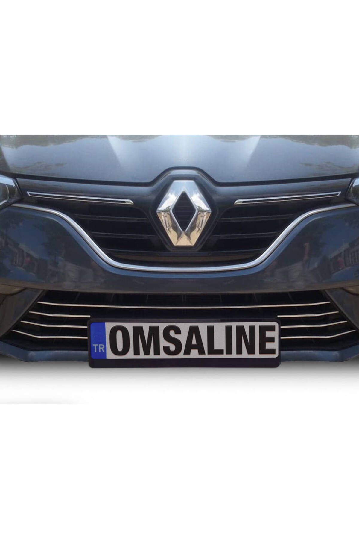 Omsa Renault Megane 4 Sedan Krom Ön Tampon Alt Çıta 7 Parça 2016-2020 Arası