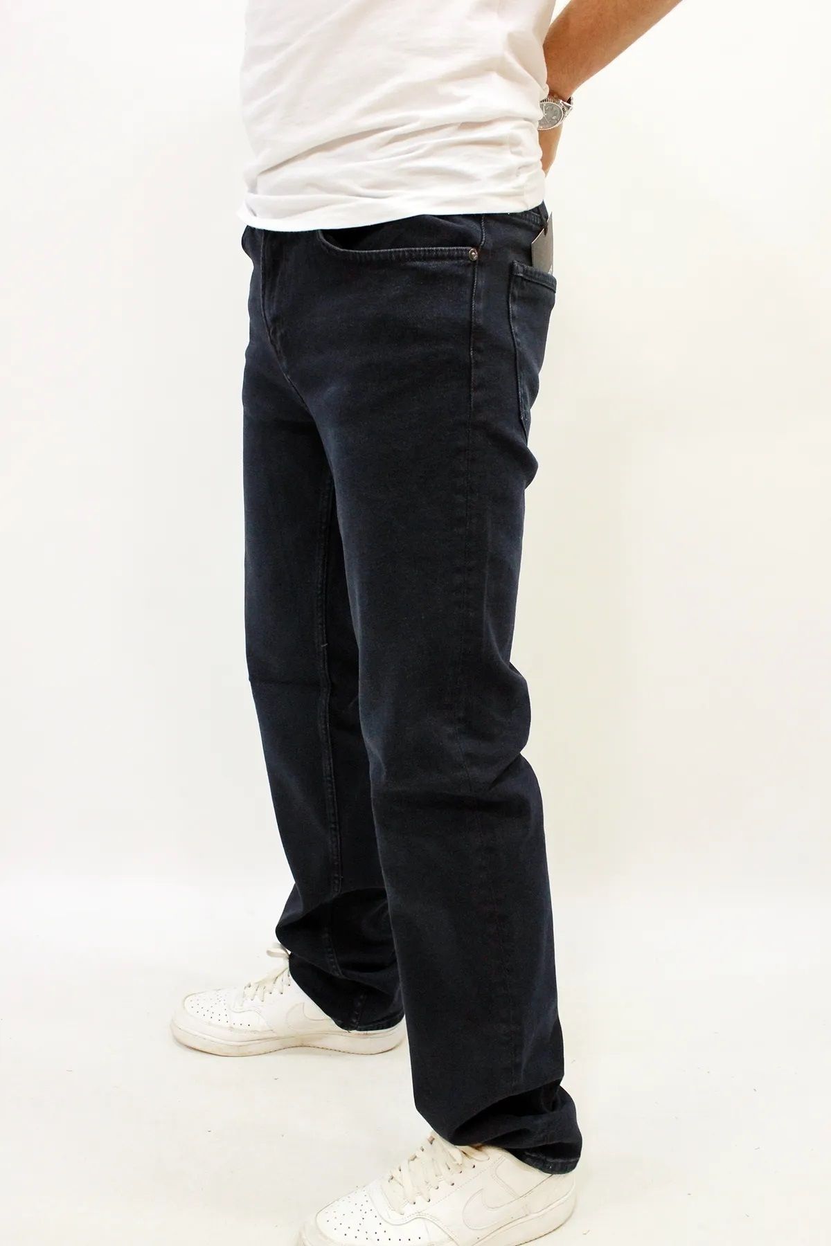 Twister Jeans Erkek Lacivert Rahat Kalıp Düz Paça Kot Pantolon Milano 707-02 Blue Black