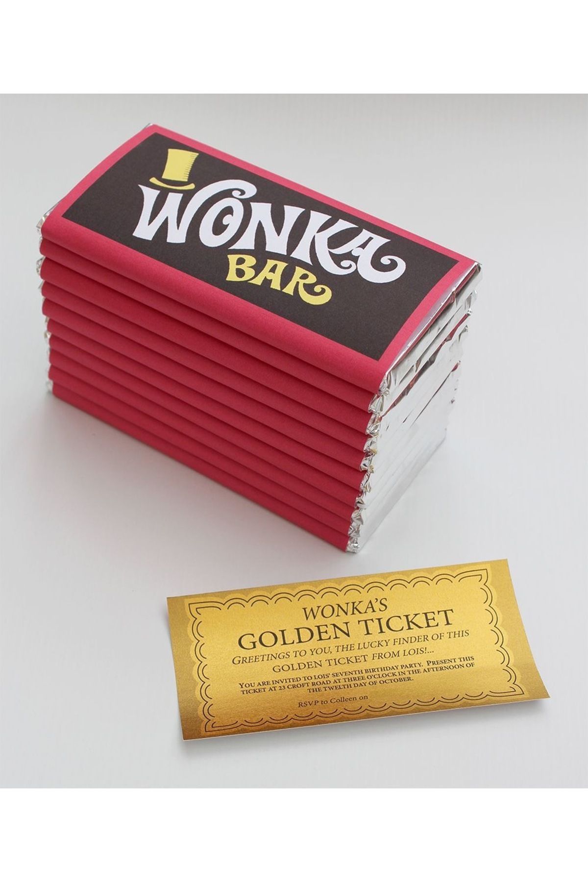 Eilo Wonka Bar Willy Wonka Çikolata Burhurdanlık Mumu ( Altın Bilet Hediyeli )