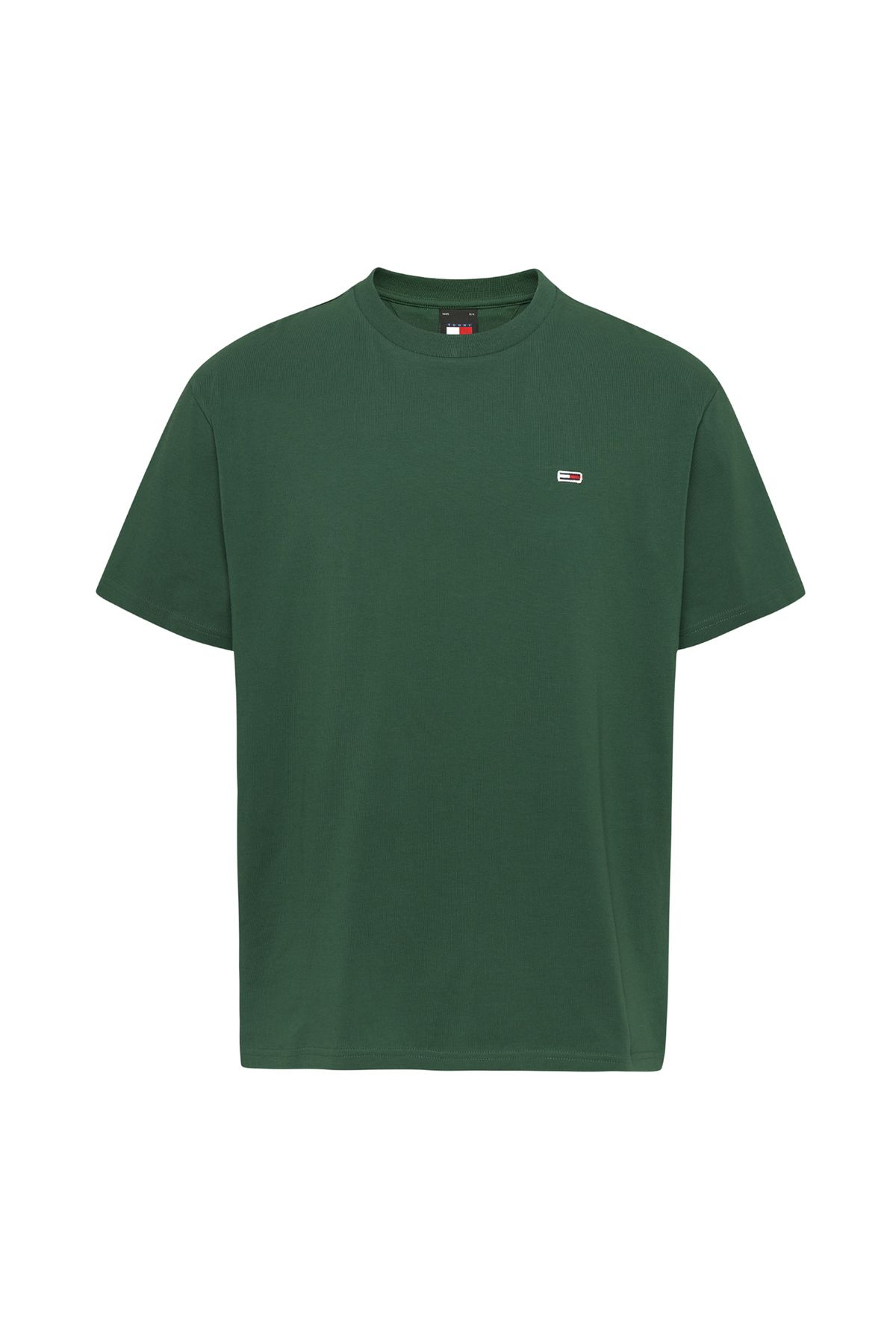 Tommy Jeans Düz Yeşil Erkek T-Shirt DM0DM09598L4L