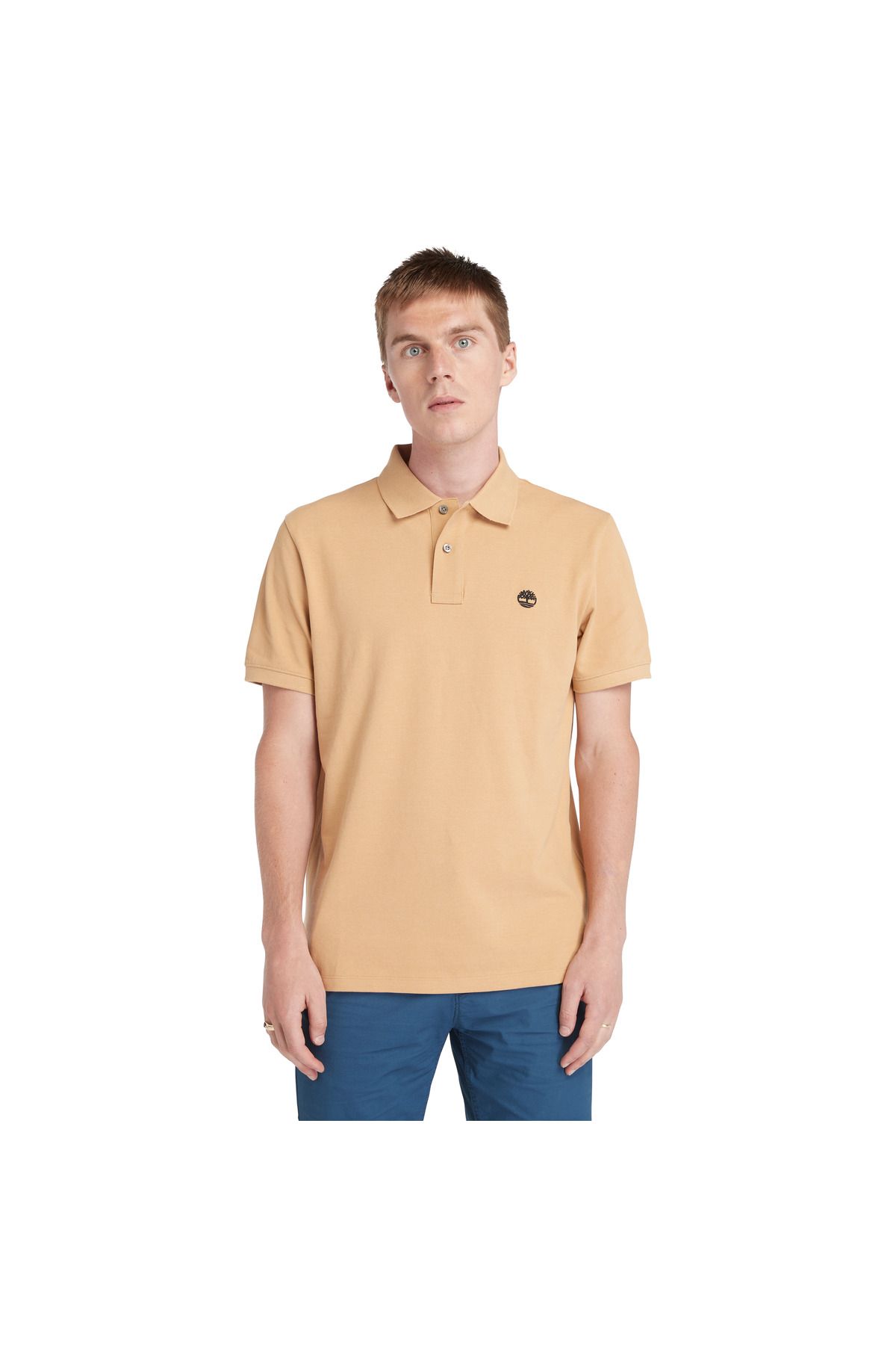 Timberland Pique Short Sleeve Polo Erkek Sarı Tshirt Tb0a26n4eh31