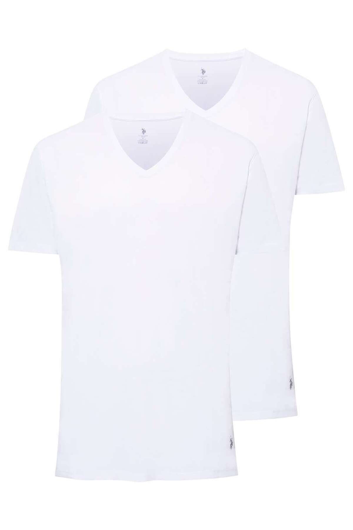 U.S. Polo Assn. Erkek Beyaz 2 Li T-shirt 80199