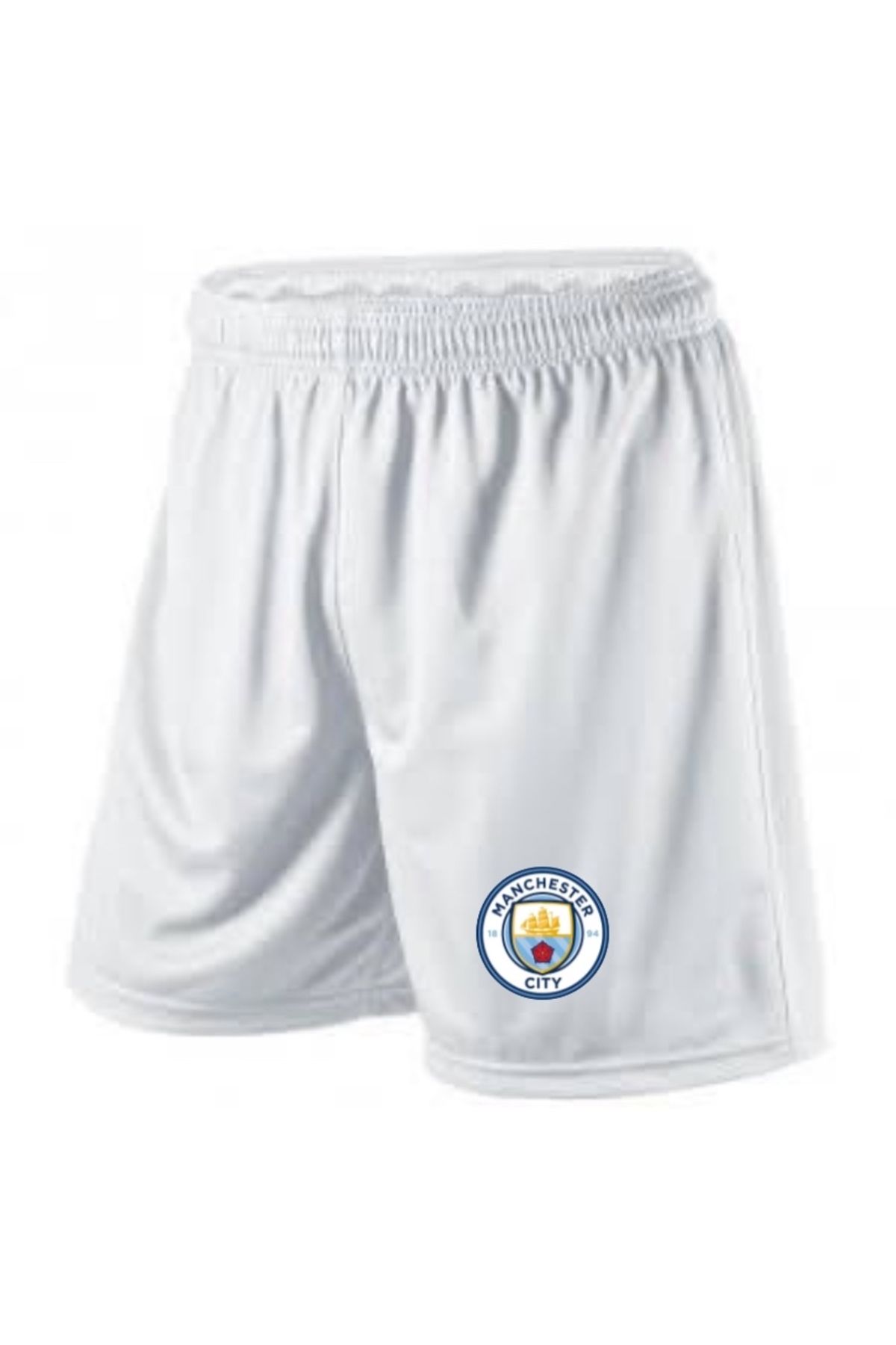 MufaLife Sport Manchester City Beyaz Futbol Şortu Halısaha Şortu
