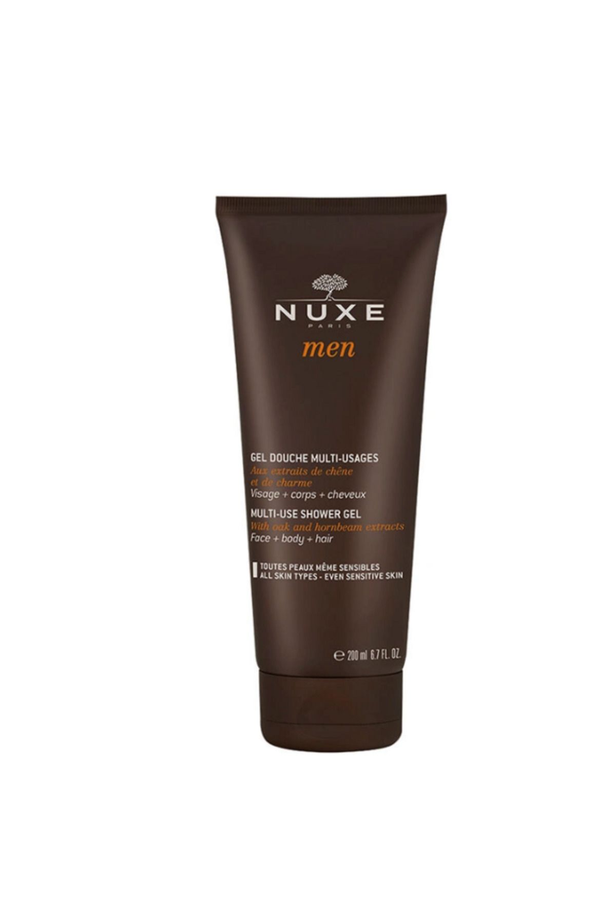 Nuxe Men Duş Jeli 200ml Çok Kullanımlı Erkeklere Özel Saç, Cilt, Vücut Bakımı